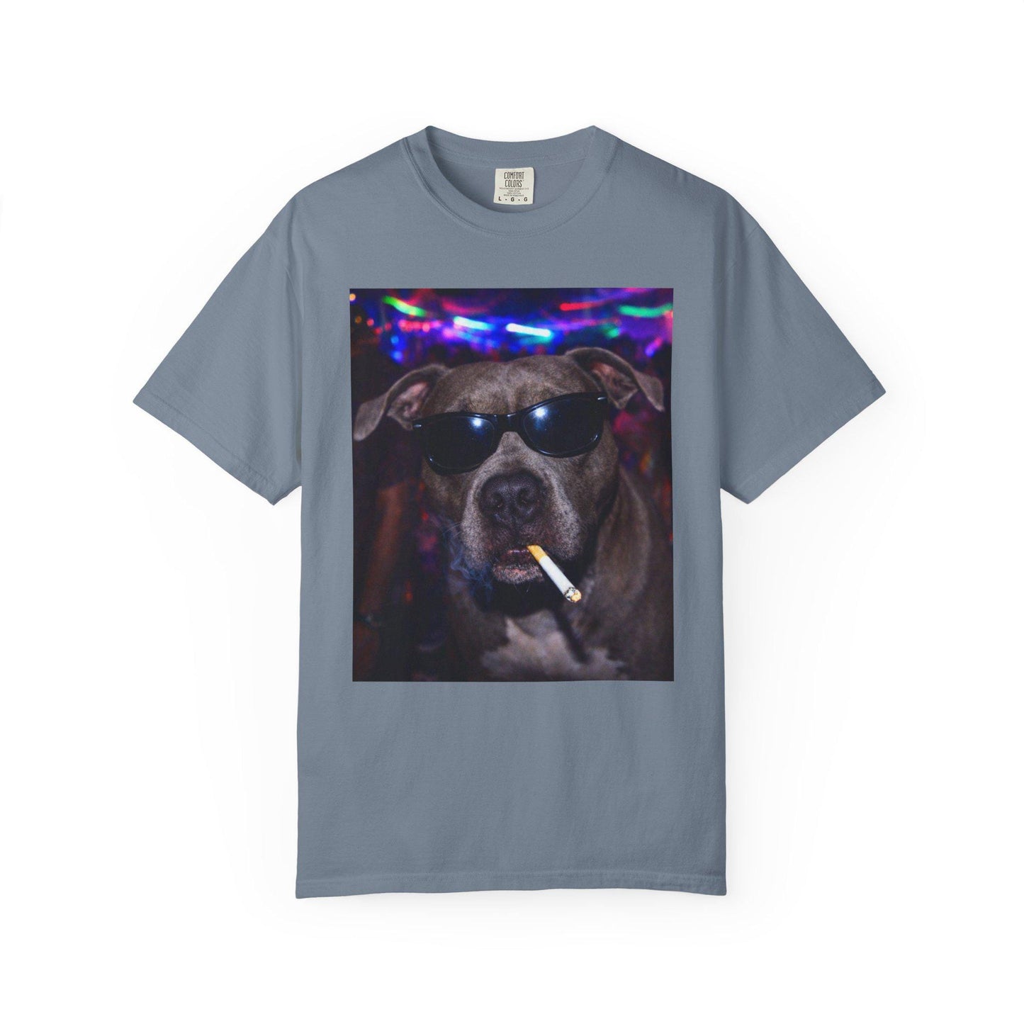 Funny Pitbull Shirt, Hilarious Bully Dogs Smoking Night Club T-Shirt, Party Animal Tee Gift, I Got That Dog In Me y2k Rave Themed Tshirt