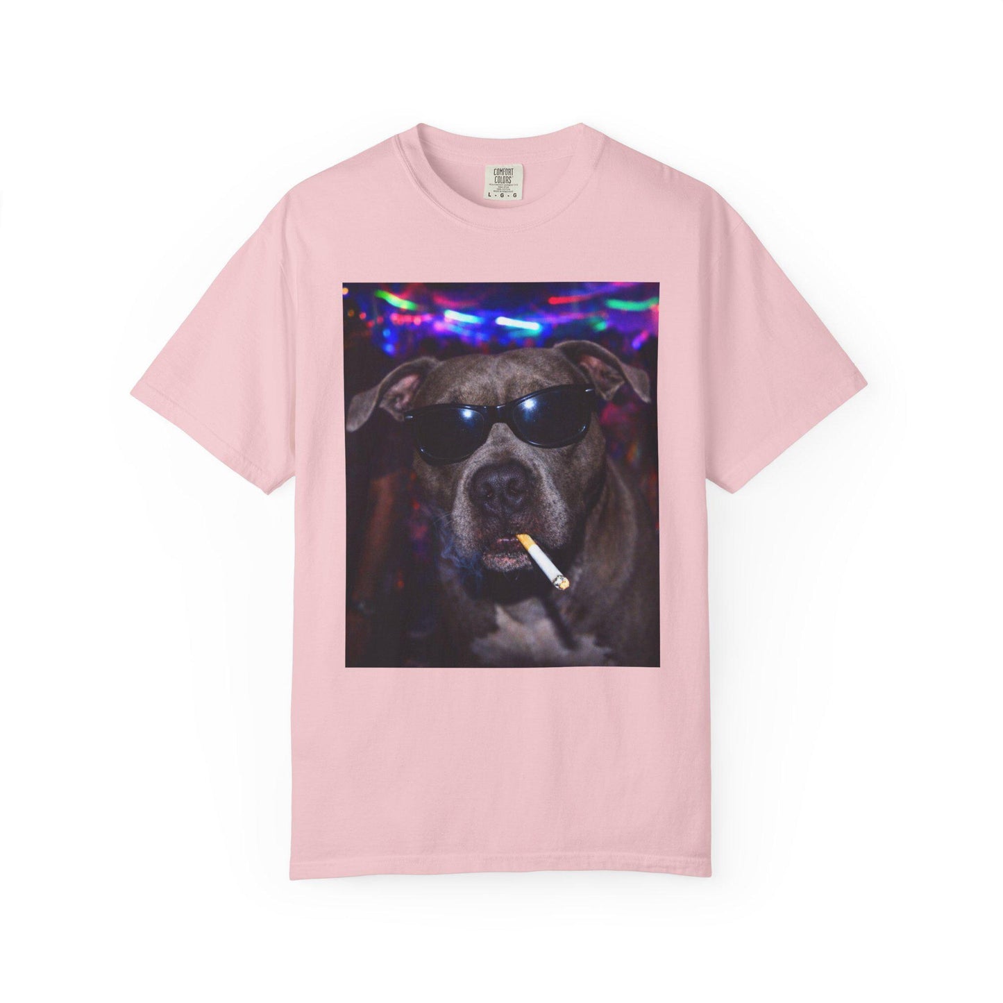 Funny Pitbull Shirt, Hilarious Bully Dogs Smoking Night Club T-Shirt, Party Animal Tee Gift, I Got That Dog In Me y2k Rave Themed Tshirt