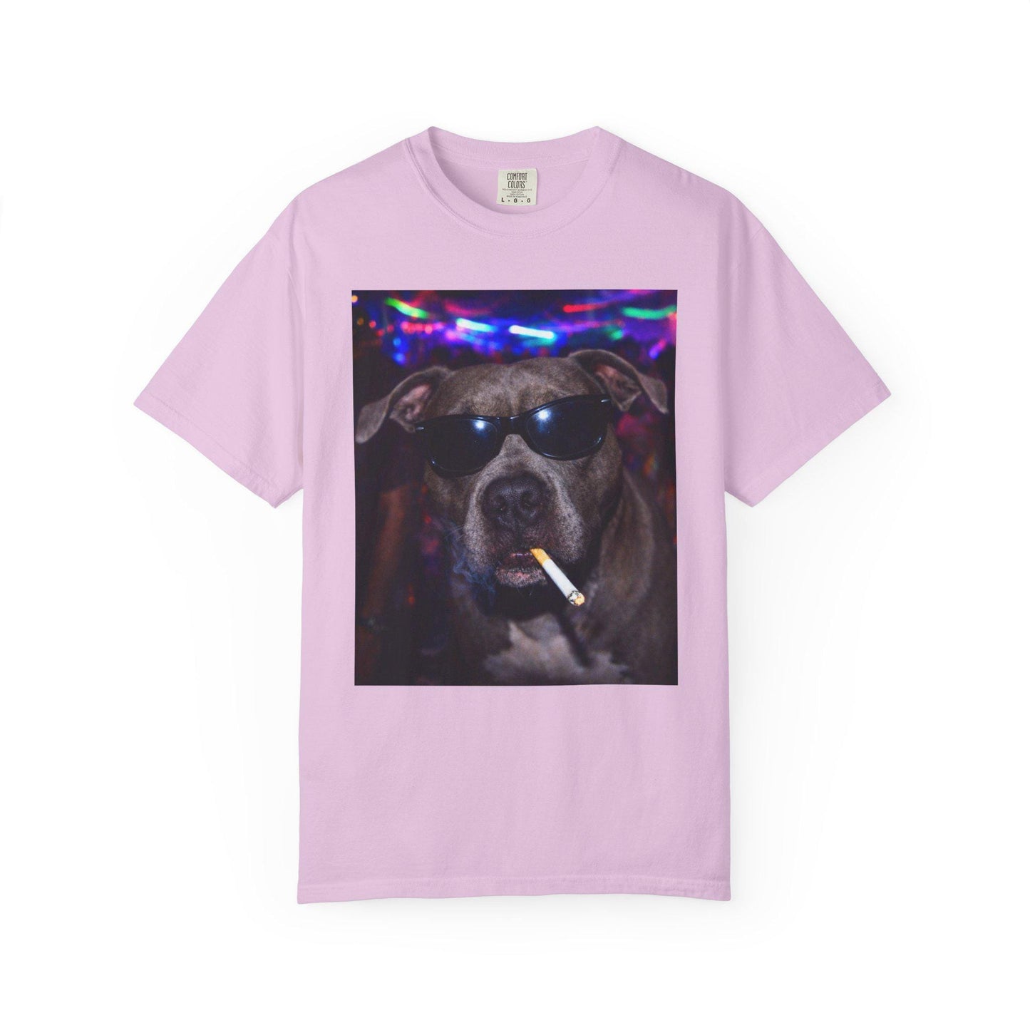 Funny Pitbull Shirt, Hilarious Bully Dogs Smoking Night Club T-Shirt, Party Animal Tee Gift, I Got That Dog In Me y2k Rave Themed Tshirt