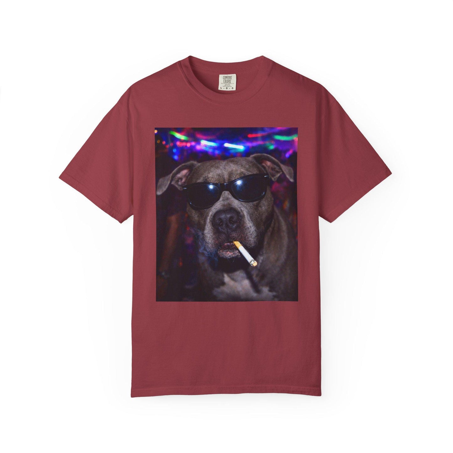 Funny Pitbull Shirt, Hilarious Bully Dogs Smoking Night Club T-Shirt, Party Animal Tee Gift, I Got That Dog In Me y2k Rave Themed Tshirt