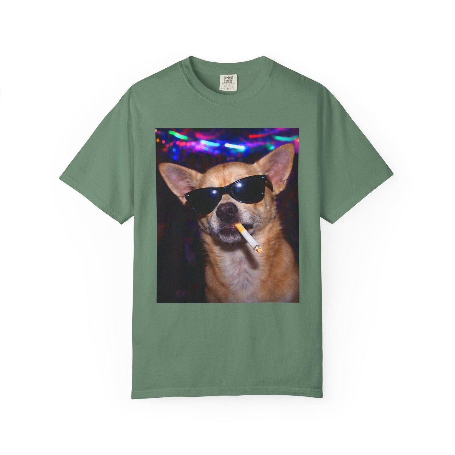 Funny Chihuahua Shirt, Hilarious Dogs Smoking Night Club T-Shirt, Rave Party Animal Tee Gift, I Got That Dog In Me y2k Tshirt