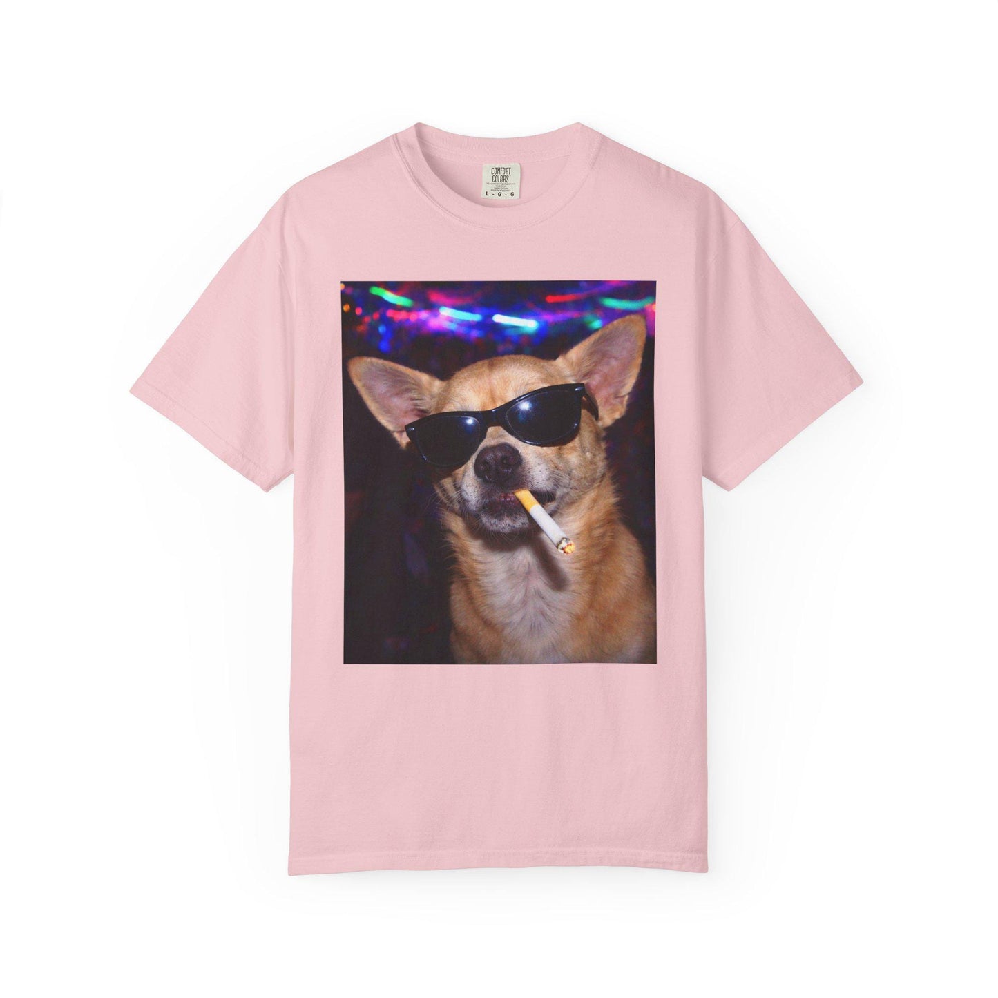 Funny Chihuahua Shirt, Hilarious Dogs Smoking Night Club T-Shirt, Rave Party Animal Tee Gift, I Got That Dog In Me y2k Tshirt