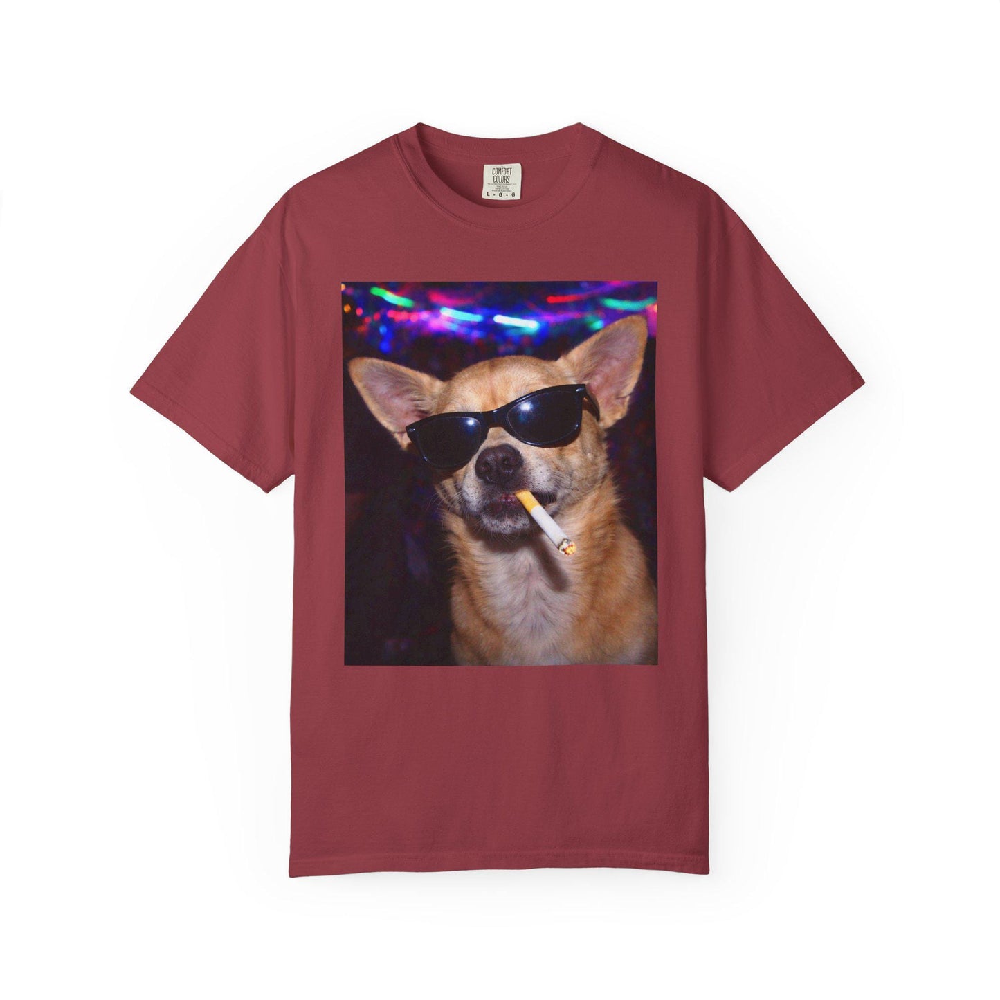 Funny Chihuahua Shirt, Hilarious Dogs Smoking Night Club T-Shirt, Rave Party Animal Tee Gift, I Got That Dog In Me y2k Tshirt