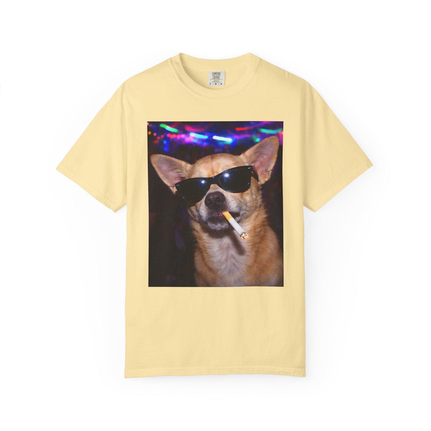 Funny Chihuahua Shirt, Hilarious Dogs Smoking Night Club T-Shirt, Rave Party Animal Tee Gift, I Got That Dog In Me y2k Tshirt