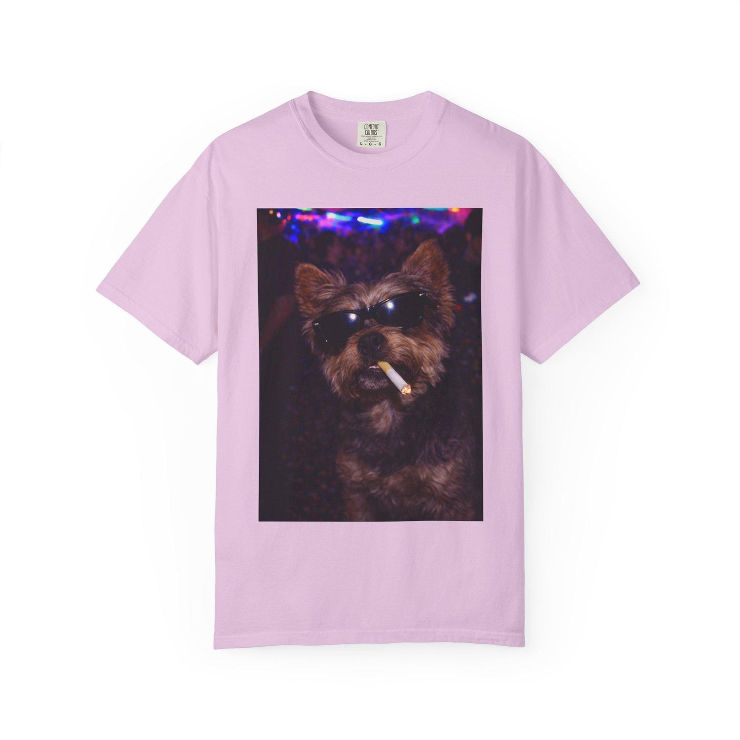 Funny Yorkie Shirt, Hilarious Yorkshire Terrier Dogs Smoking Night Club T-Shirt, Party Animal Tee Gift, I Got That Dog In Me y2k Rave Tshirt