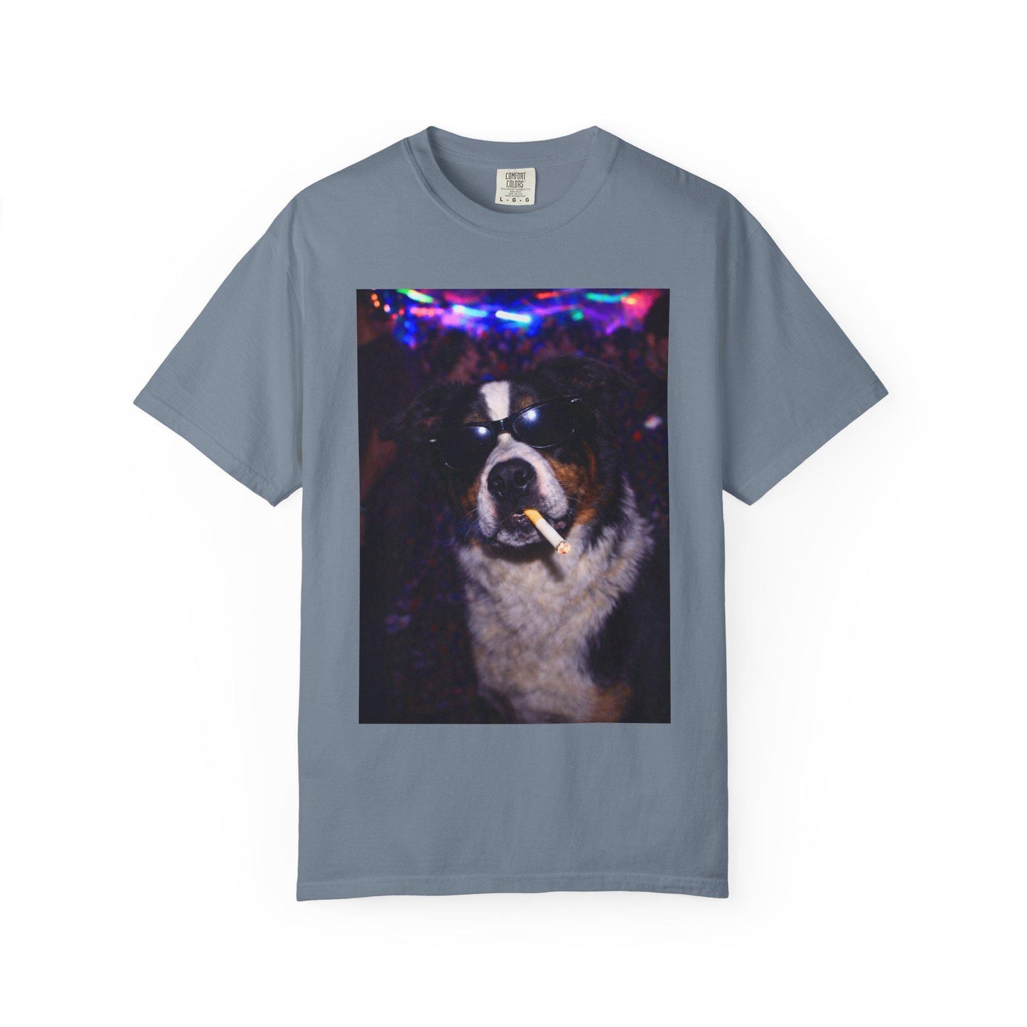 Funny Border Collie Shirt, Hilarious Dogs Smoking Night Club T-Shirt, Party Animal Tee Gift, I Got That Dog In Me y2k Rave Tshirt