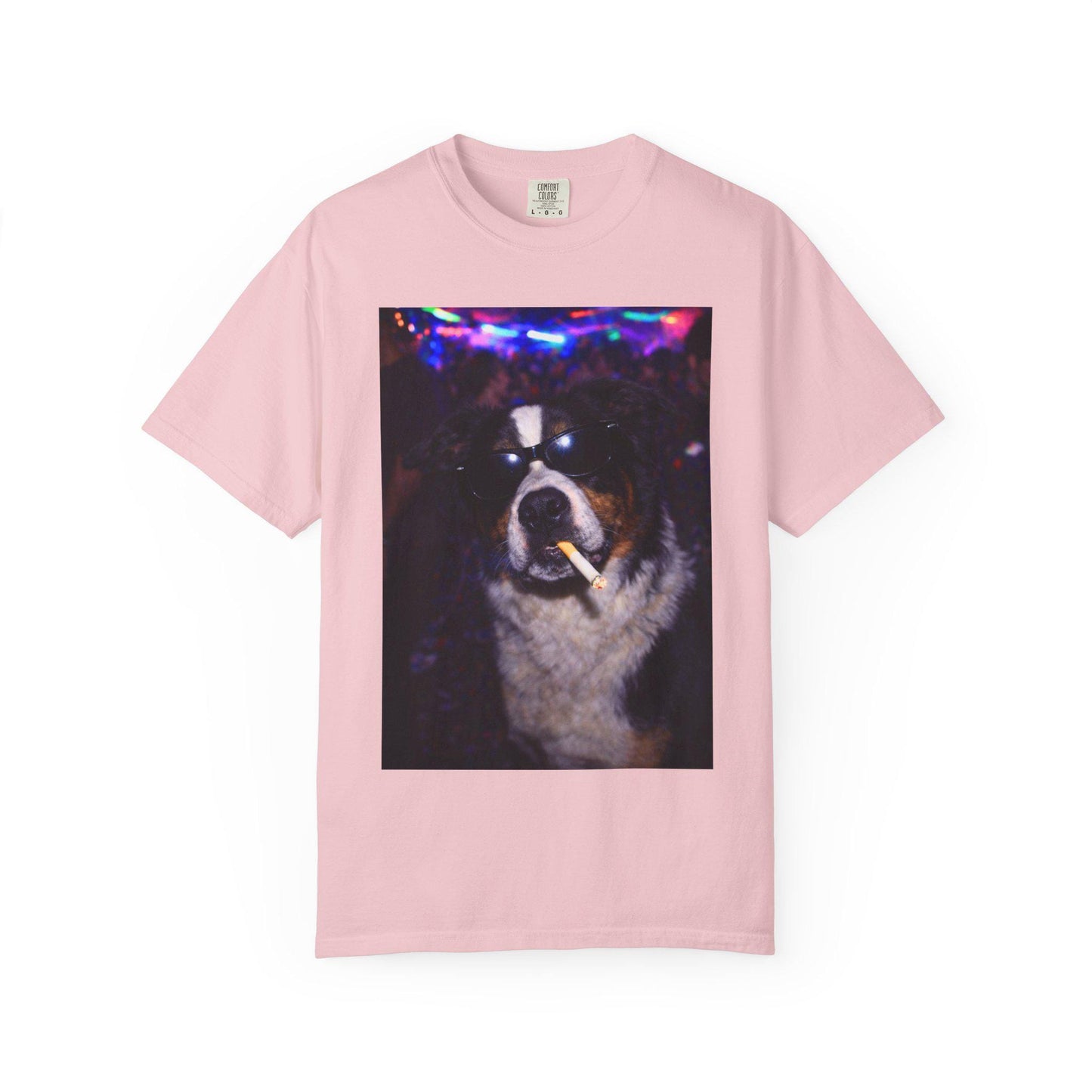Funny Border Collie Shirt, Hilarious Dogs Smoking Night Club T-Shirt, Party Animal Tee Gift, I Got That Dog In Me y2k Rave Tshirt