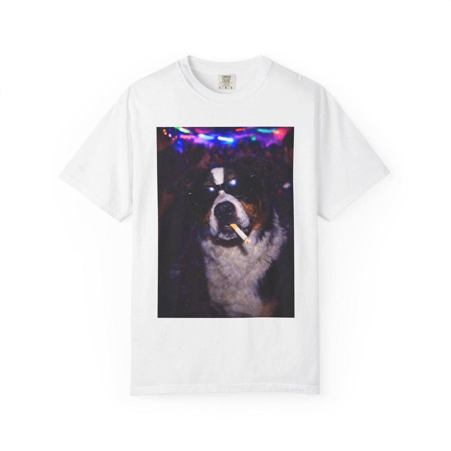 Funny Border Collie Shirt, Hilarious Dogs Smoking Night Club T-Shirt, Party Animal Tee Gift, I Got That Dog In Me y2k Rave Tshirt