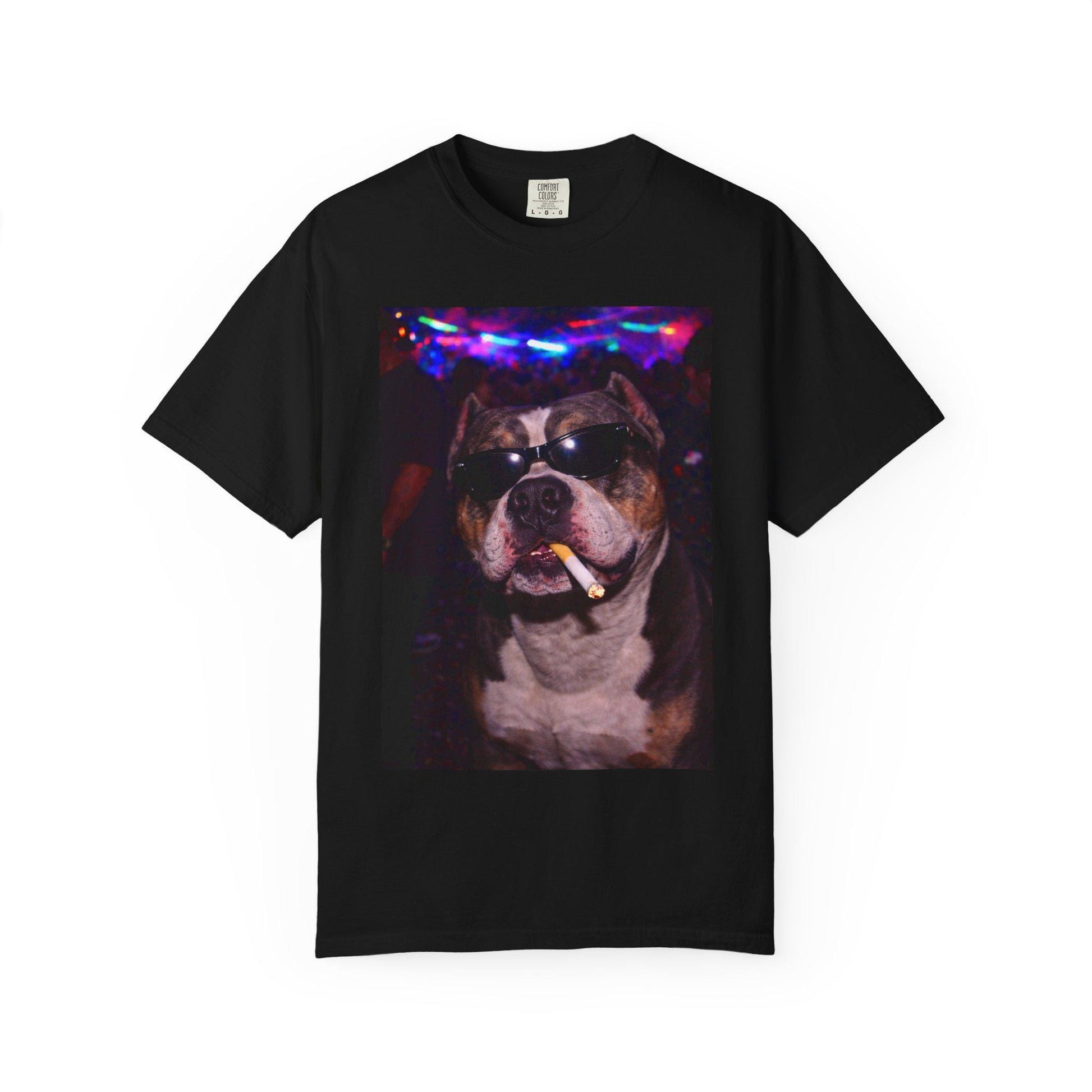 Funny American Bully Shirt, Hilarious Dogs Smoking Night Club T-Shirt, Party Animal Tee Gift, I Got That Dog In Me y2k Rave Tshirt