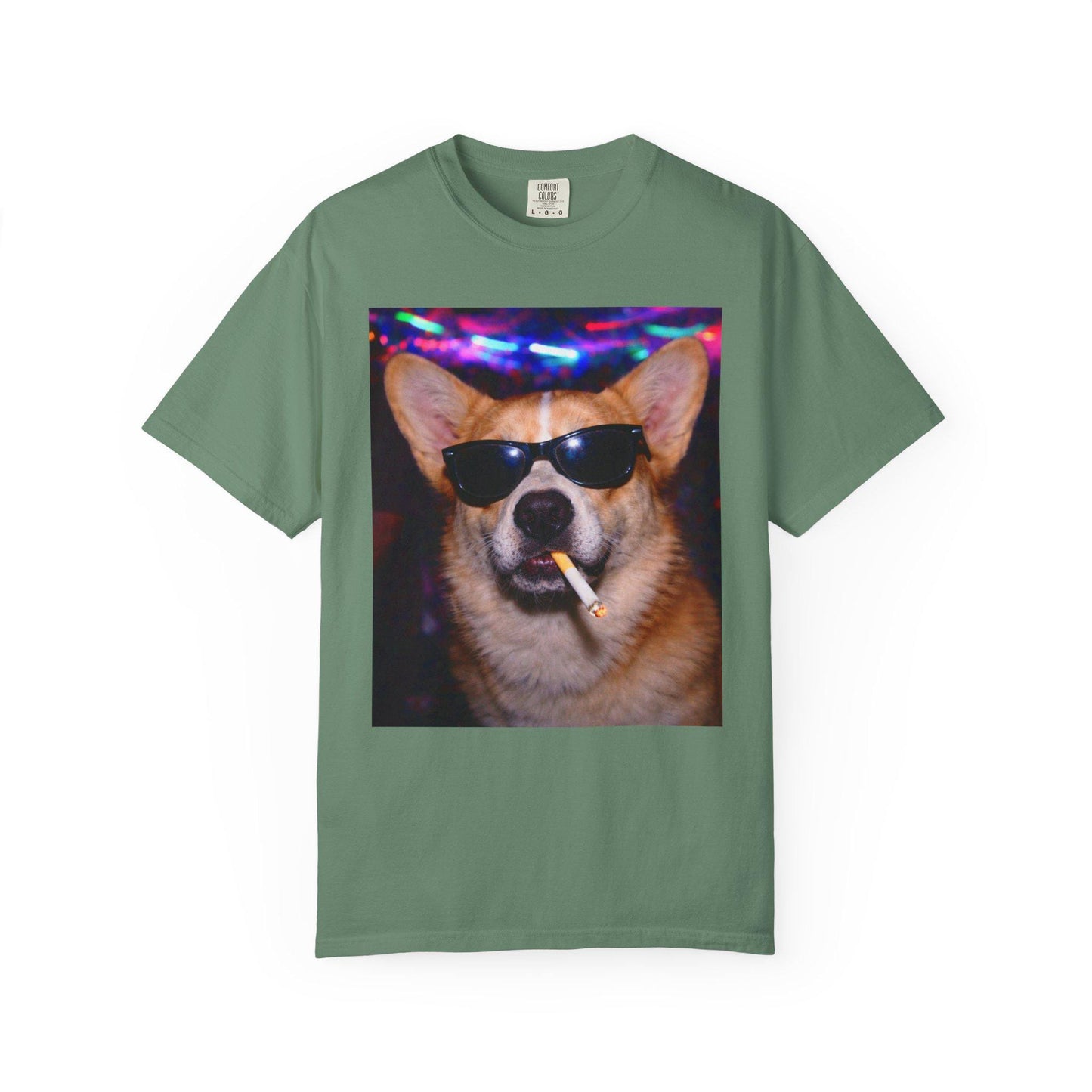 Funny Corgi Shirt, Hilarious Dogs Smoking Night Club T-Shirt, Party Animal Tee Gift, I Got That Dog In Me y2k Rave Themed Tshirt
