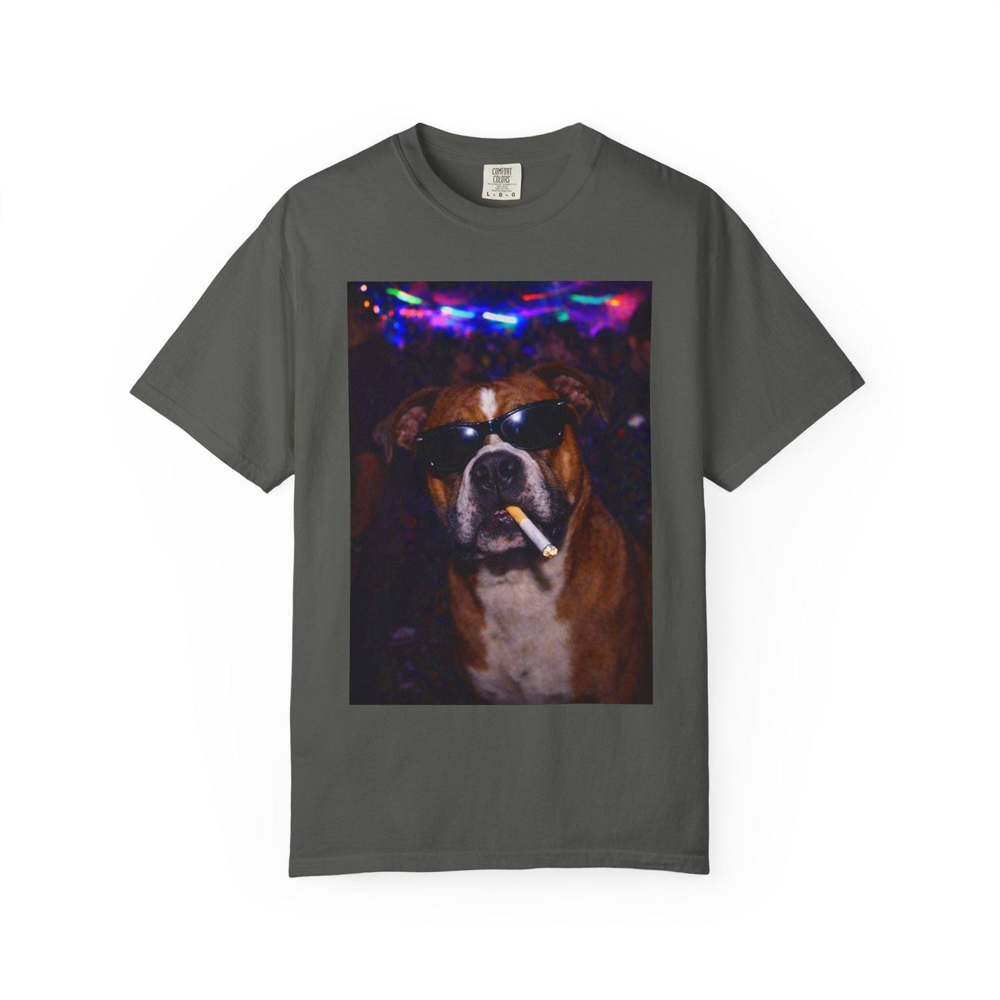 Funny Boxer Shirt, Hilarious Dogs Smoking Night Club T-Shirt, Party Animal Tee Gift, I Got That Dog In Me y2k Rave Themed Tshirt