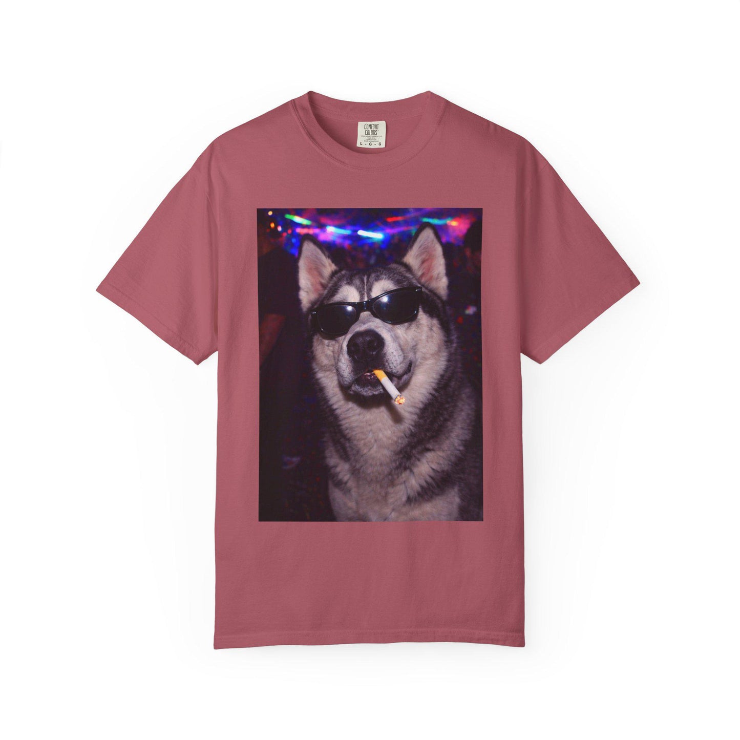 Funny Husky Shirt, Hilarious Dogs Smoking Night Club T-Shirt, Party Animal Tee Gift, I Got That Dog In Me y2k Rave Themed Tshirt