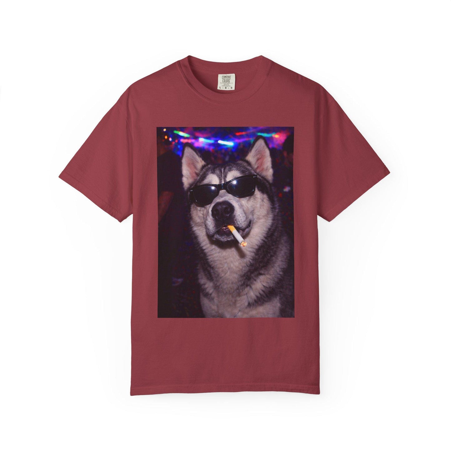 Funny Husky Shirt, Hilarious Dogs Smoking Night Club T-Shirt, Party Animal Tee Gift, I Got That Dog In Me y2k Rave Themed Tshirt