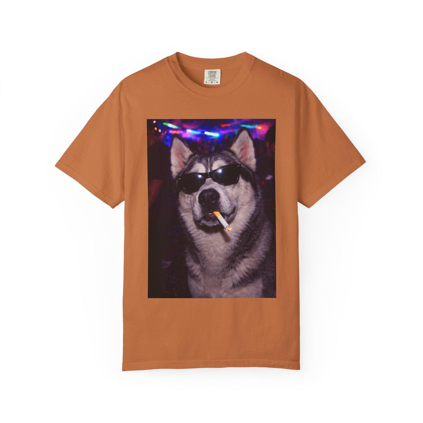 Funny Husky Shirt, Hilarious Dogs Smoking Night Club T-Shirt, Party Animal Tee Gift, I Got That Dog In Me y2k Rave Themed Tshirt
