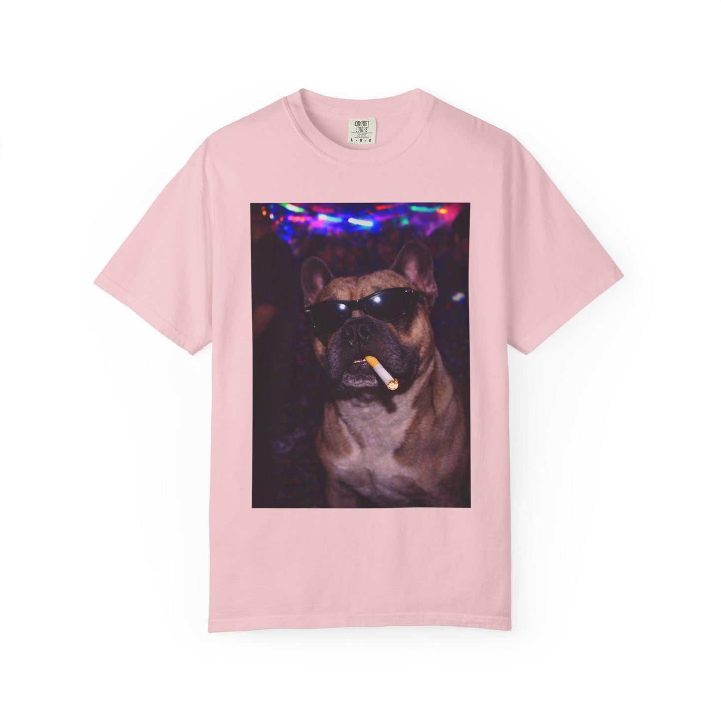 Funny French Bulldog Shirt, Hilarious Frenchie Dogs Smoking Night Club T-Shirt, Party Animal Tee Gift, I Got That Dog In Me y2k Rave Tshirt