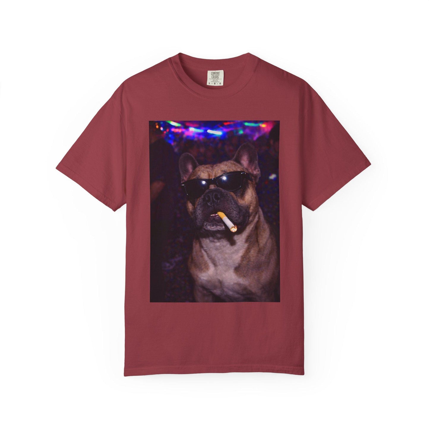 Funny French Bulldog Shirt, Hilarious Frenchie Dogs Smoking Night Club T-Shirt, Party Animal Tee Gift, I Got That Dog In Me y2k Rave Tshirt