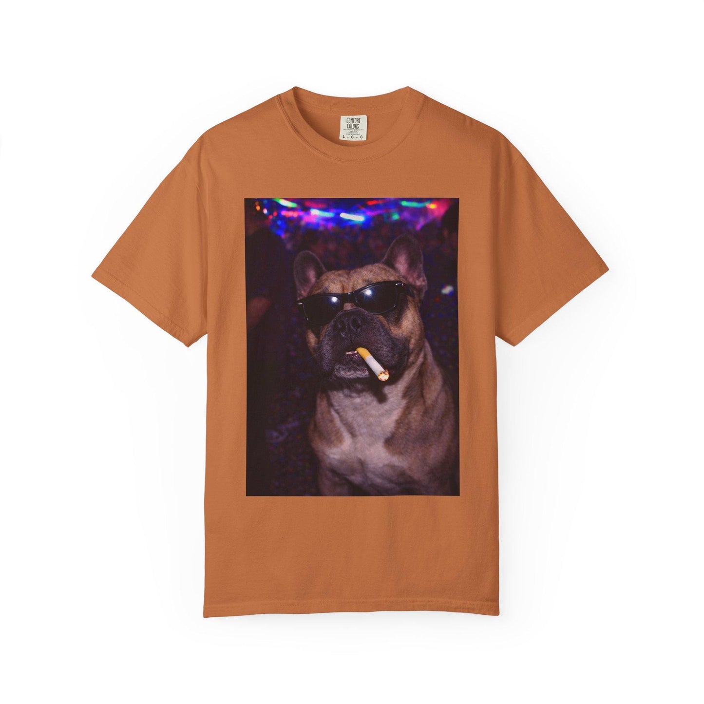 Funny French Bulldog Shirt, Hilarious Frenchie Dogs Smoking Night Club T-Shirt, Party Animal Tee Gift, I Got That Dog In Me y2k Rave Tshirt