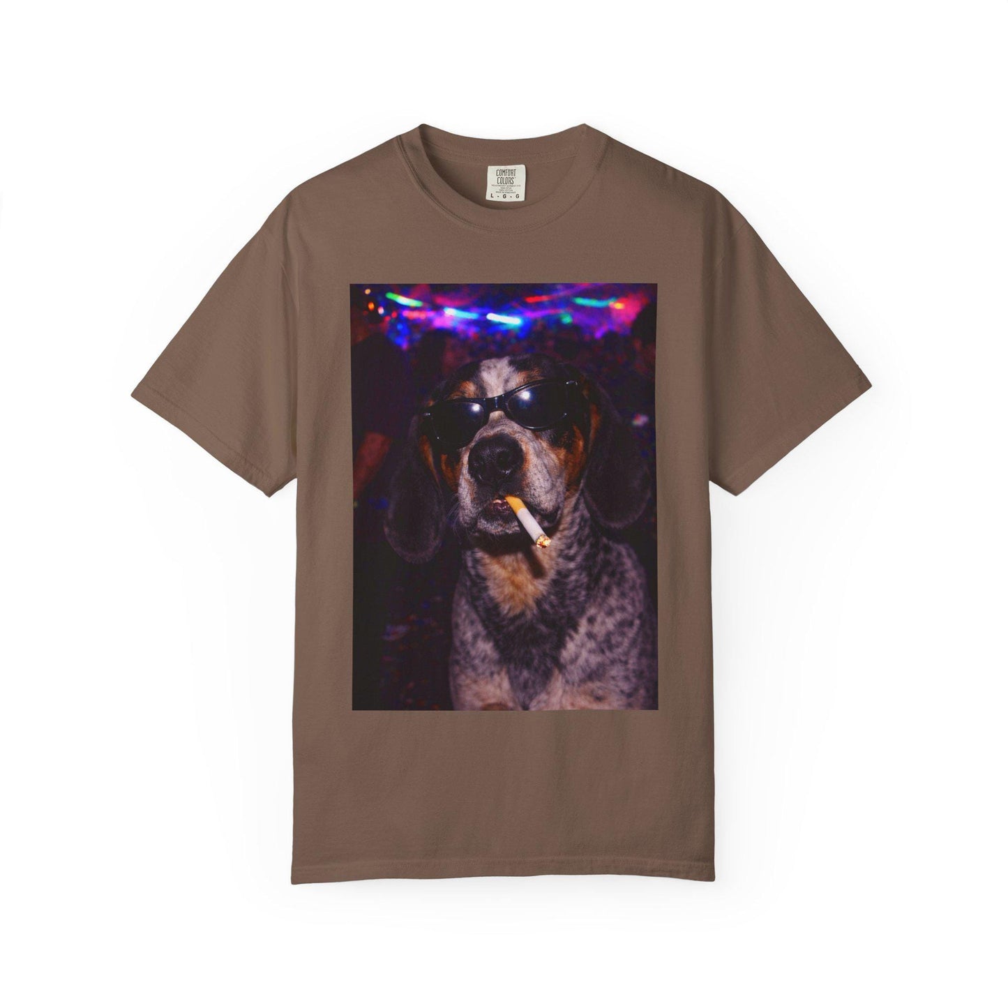 Funny Coonhound Shirt, Hilarious Blue Tick Dogs Smoking Night Club T-Shirt, Party Animal Tee Gift, I Got That Dog In Me y2k Rave Tshirt