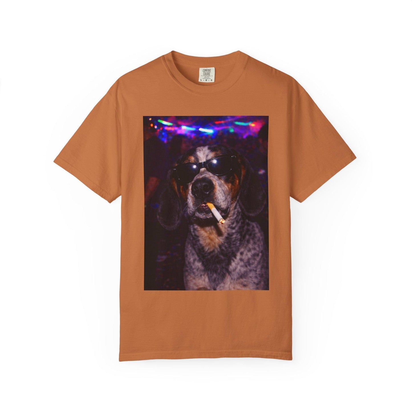 Funny Coonhound Shirt, Hilarious Blue Tick Dogs Smoking Night Club T-Shirt, Party Animal Tee Gift, I Got That Dog In Me y2k Rave Tshirt