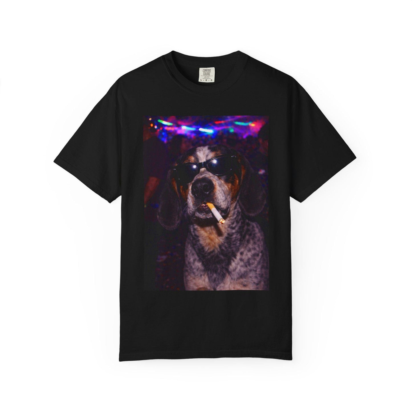 Funny Coonhound Shirt, Hilarious Blue Tick Dogs Smoking Night Club T-Shirt, Party Animal Tee Gift, I Got That Dog In Me y2k Rave Tshirt
