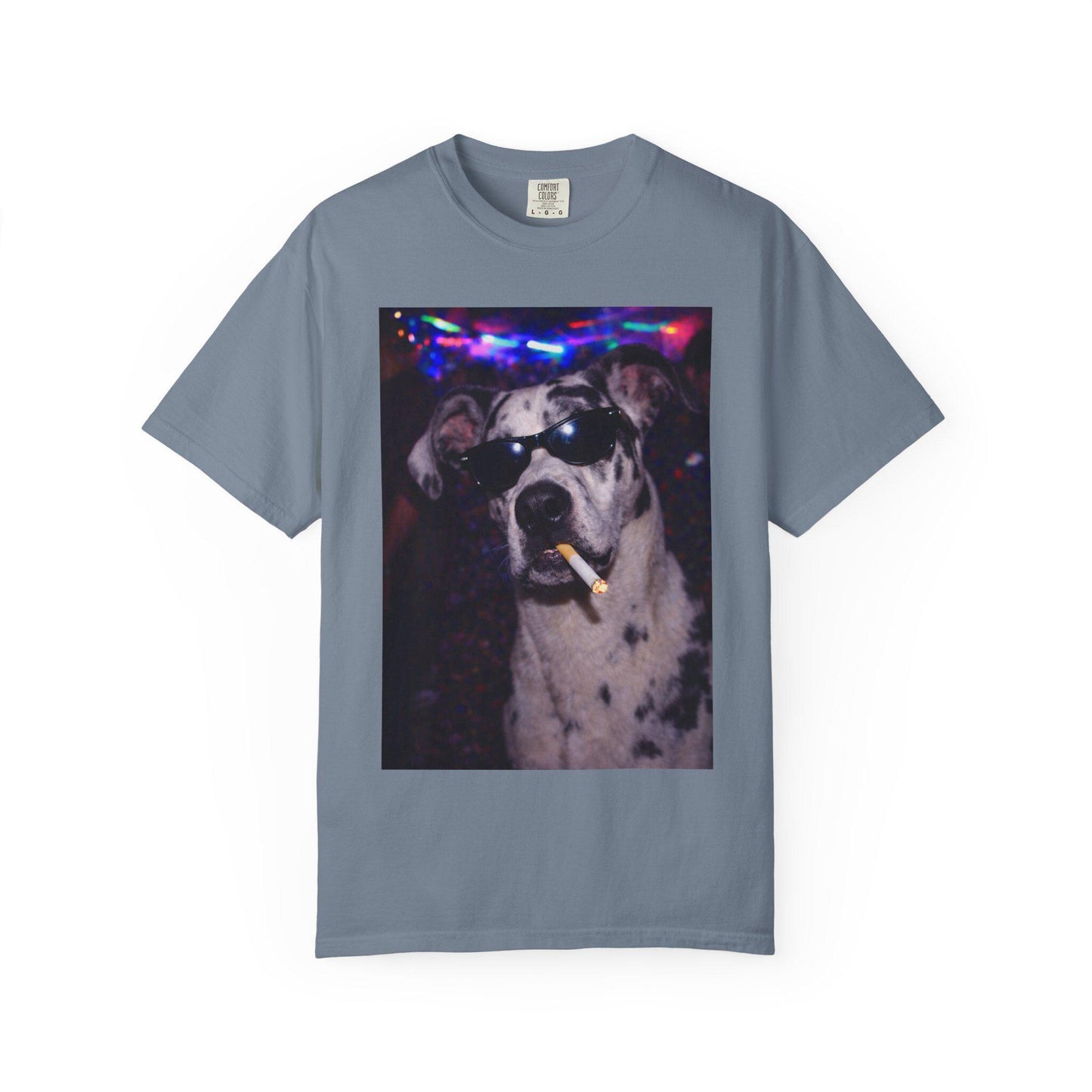 Funny Great Dane Shirt, Hilarious Dogs Smoking Night Club T-Shirt, Party Animal Tee Gift, I Got That Dog In Me y2k Rave Themed Tshirt