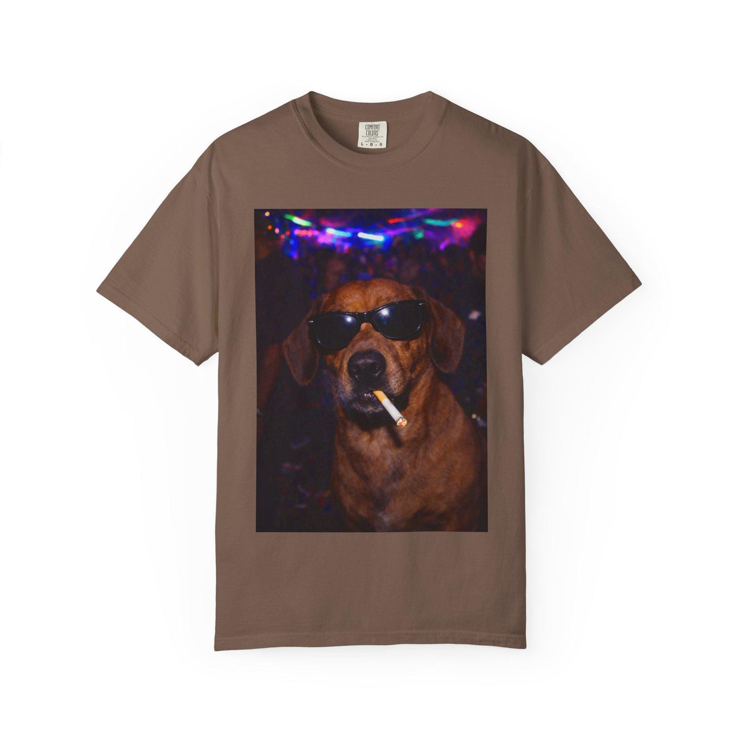 Funny Dachshund Shirt, Hilarious Dogs Smoking Night Club T-Shirt, Party Animal Tee Gift, I Got That Dog In Me y2k Rave Themed Tshirt