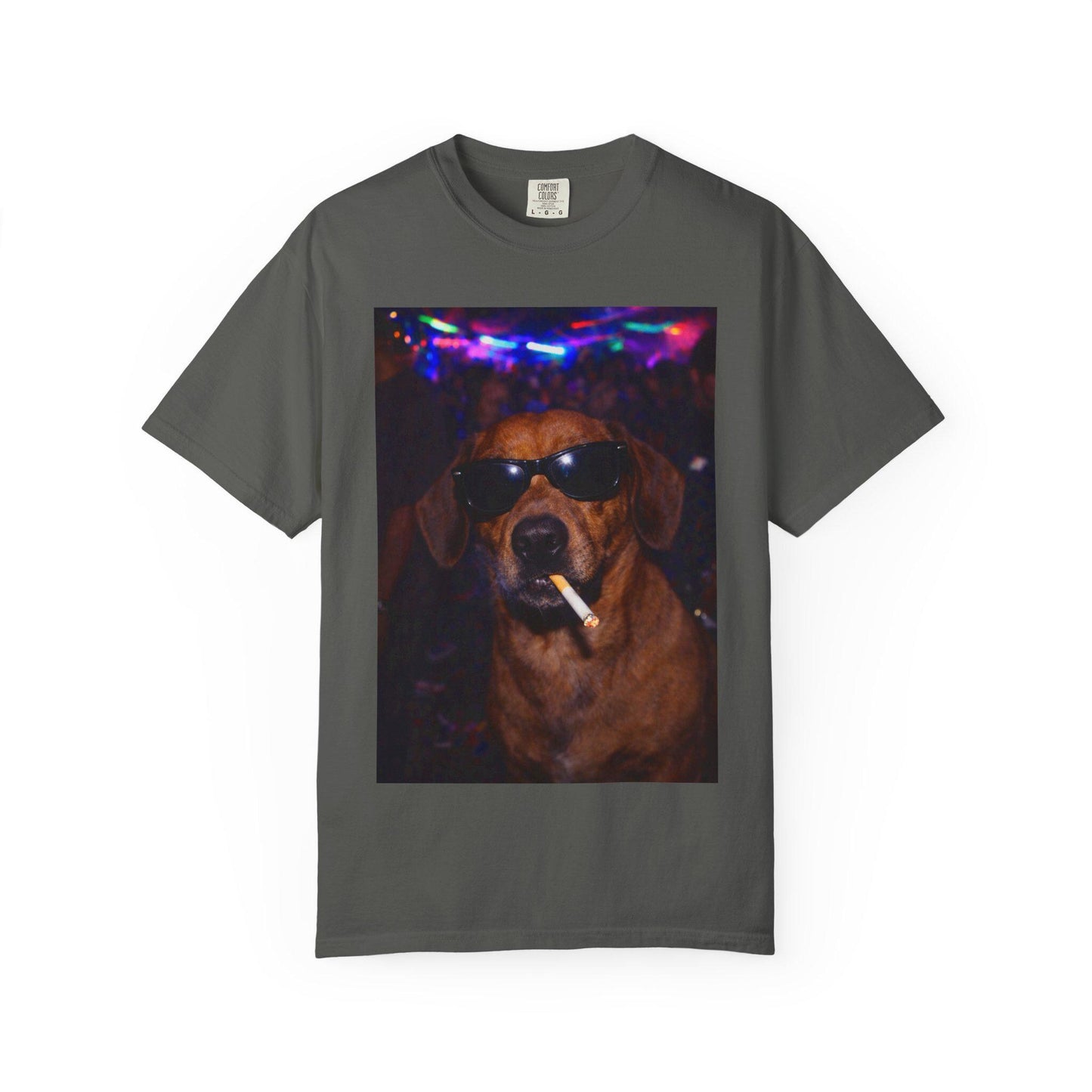 Funny Dachshund Shirt, Hilarious Dogs Smoking Night Club T-Shirt, Party Animal Tee Gift, I Got That Dog In Me y2k Rave Themed Tshirt
