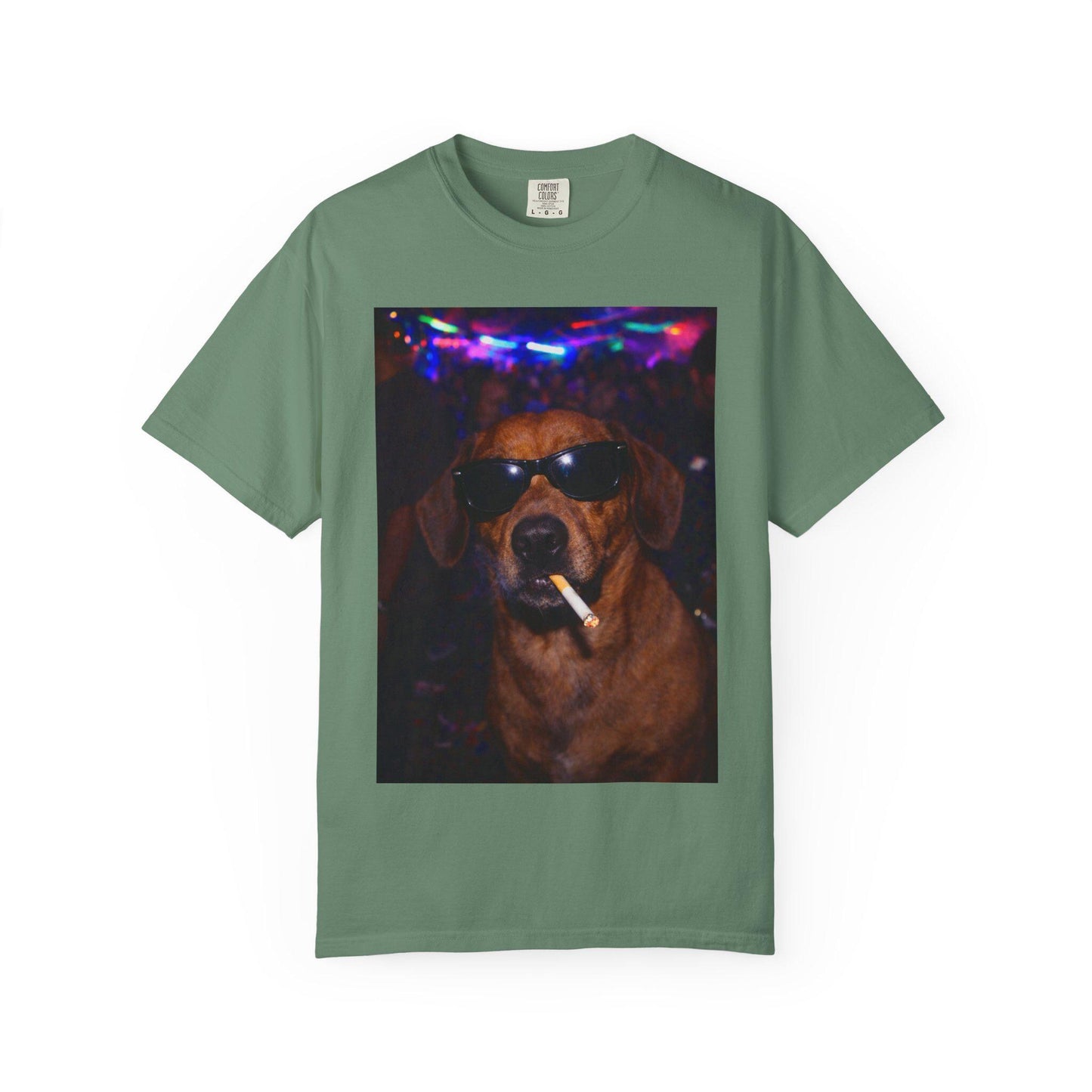 Funny Dachshund Shirt, Hilarious Dogs Smoking Night Club T-Shirt, Party Animal Tee Gift, I Got That Dog In Me y2k Rave Themed Tshirt