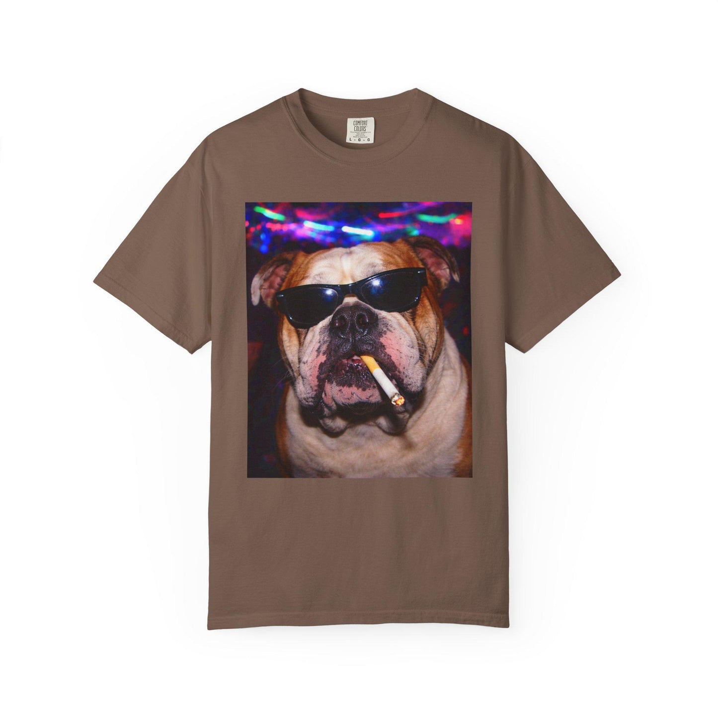 Funny English Bulldog Shirt, Hilarious Bully Dogs Smoking Night Club T-Shirt, Party Animal Tee Gift, I Got That Dog In Me y2k Rave Tshirt