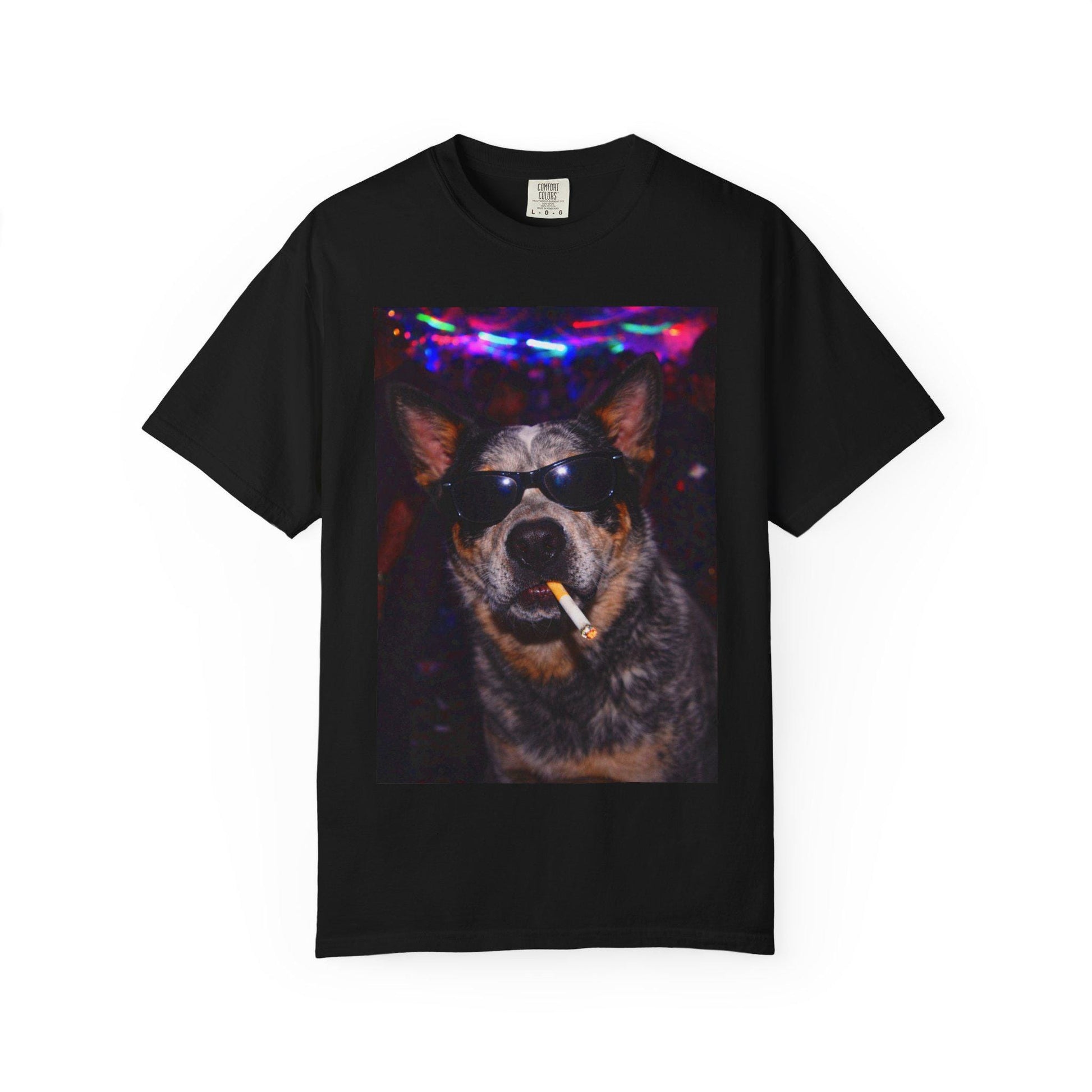 Funny Australian Cattle Dog Shirt, Blue Heeler Dogs Smoking Night Club T-Shirt, Party Animal Tee Gift, I Got That Dog In Me y2k Rave Tshirt