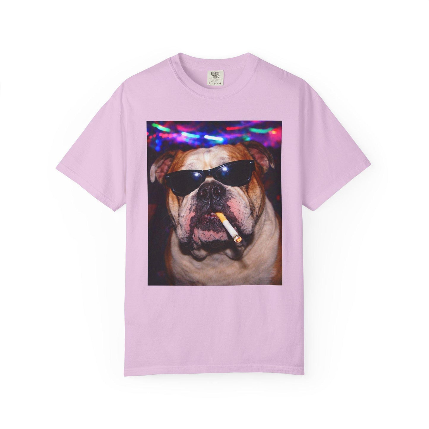 Funny English Bulldog Shirt, Hilarious Bully Dogs Smoking Night Club T-Shirt, Party Animal Tee Gift, I Got That Dog In Me y2k Rave Tshirt