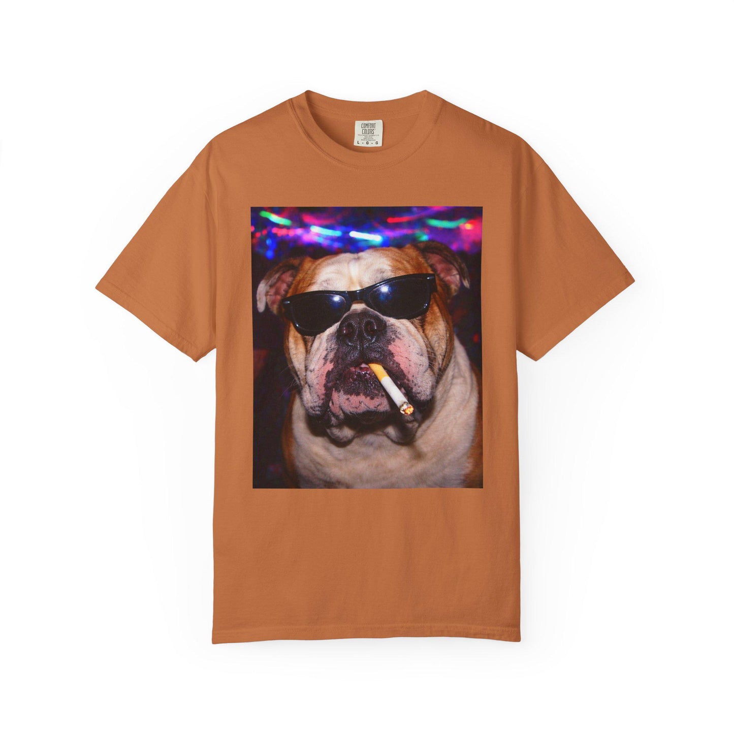 Funny English Bulldog Shirt, Hilarious Bully Dogs Smoking Night Club T-Shirt, Party Animal Tee Gift, I Got That Dog In Me y2k Rave Tshirt