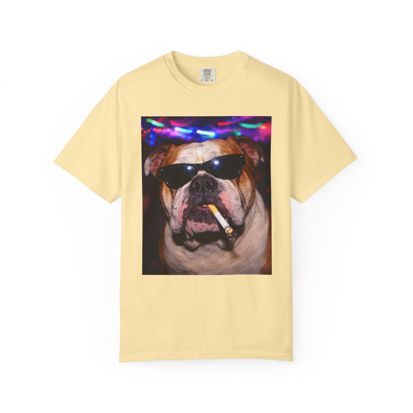 Funny English Bulldog Shirt, Hilarious Bully Dogs Smoking Night Club T-Shirt, Party Animal Tee Gift, I Got That Dog In Me y2k Rave Tshirt