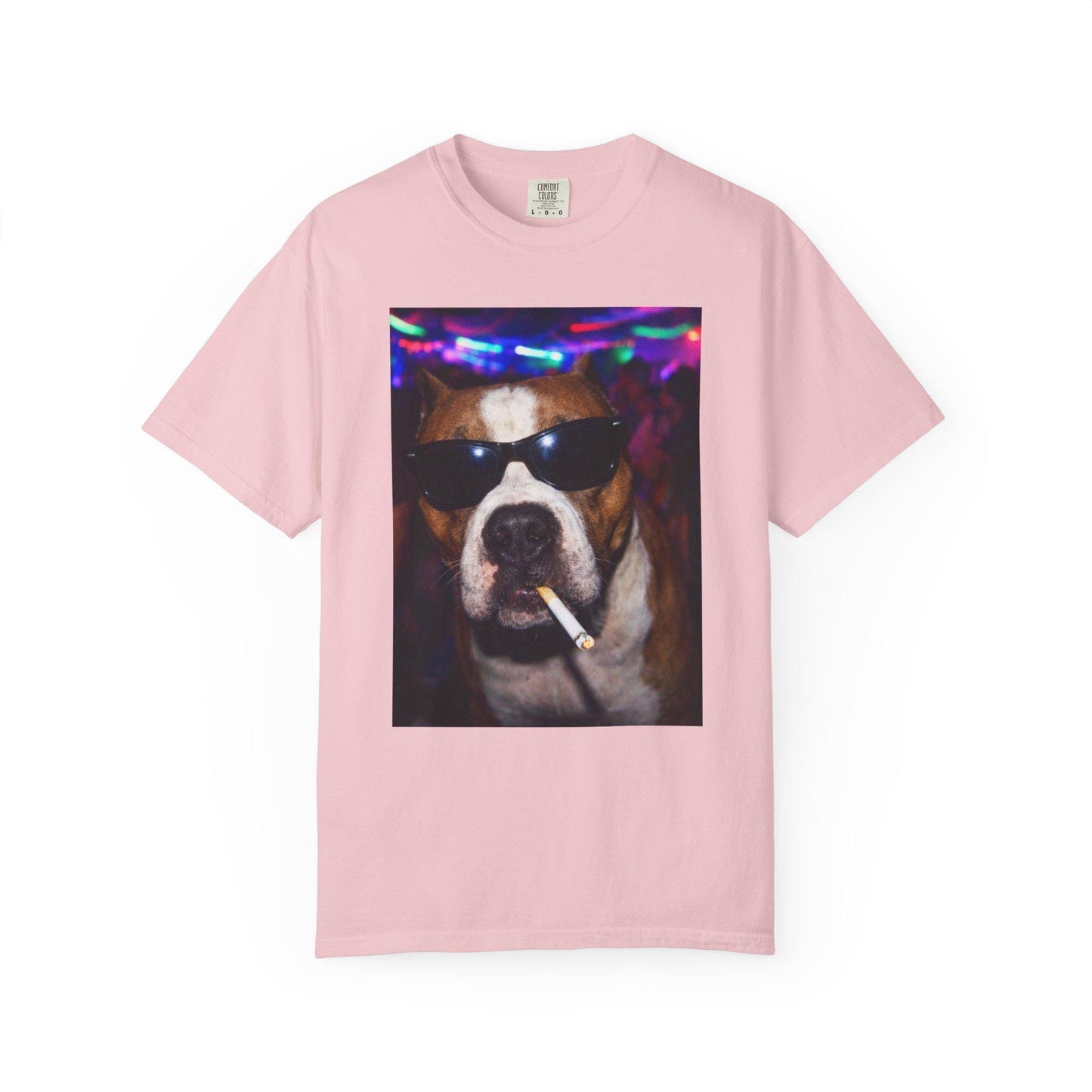 Funny Pitbull Shirt, Hilarious Bully Dogs Smoking Night Club T-Shirt, Party Animal Tee Gift, I Got That Dog In Me y2k Rave Themed Tshirt