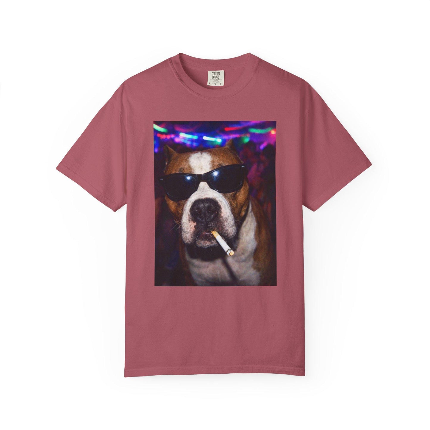 Funny Pitbull Shirt, Hilarious Bully Dogs Smoking Night Club T-Shirt, Party Animal Tee Gift, I Got That Dog In Me y2k Rave Themed Tshirt