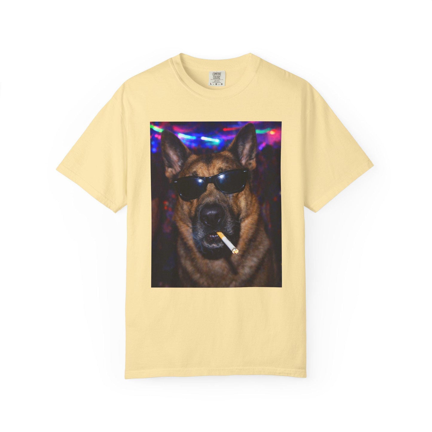 Funny German Shepherd Shirt, Hilarious Dogs Smoking Night Club T-Shirt, Party Animal Tee Gift, I Got That Dog In Me y2k Rave Tshirt