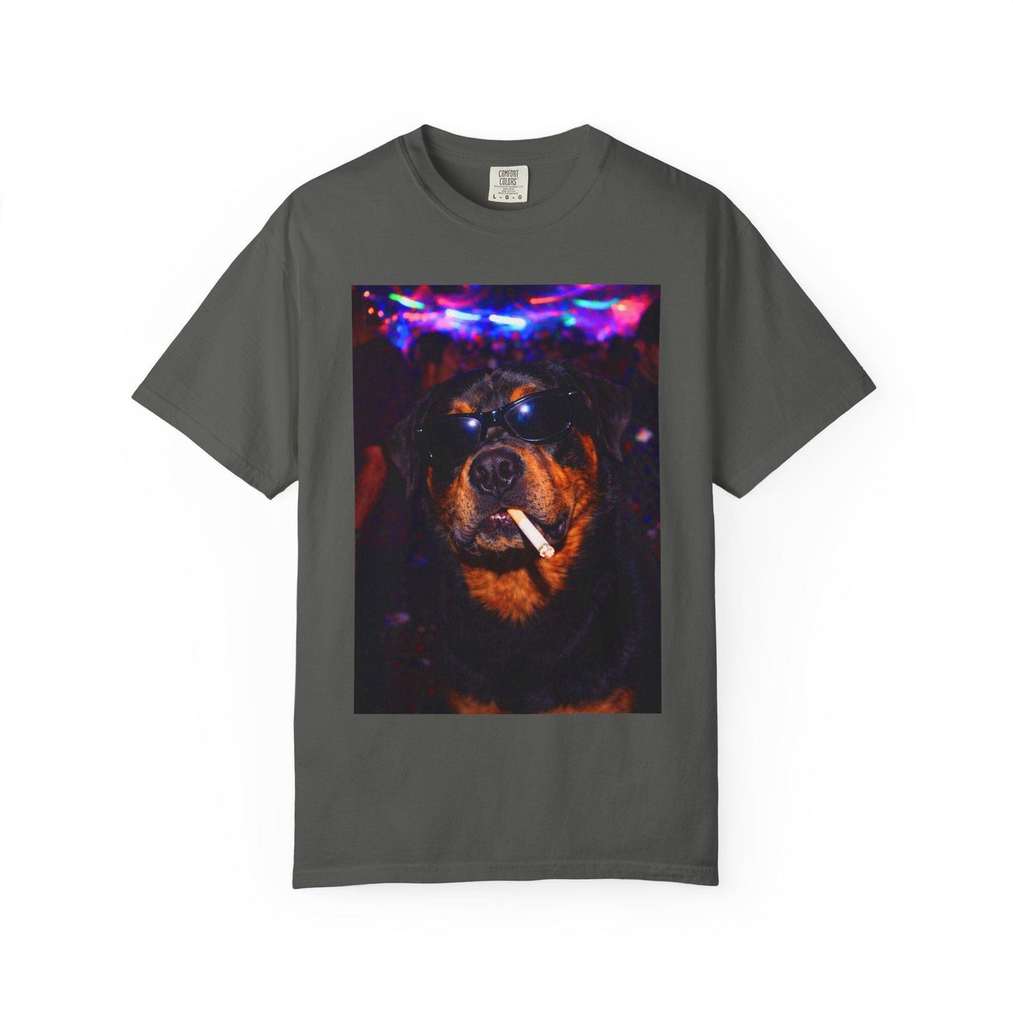 Funny Rottweiler Shirt, Hilarious Dogs Smoking Night Club T-Shirt, Party Animal Tee Gift, I Got That Dog In Me y2k Rave Tshirt