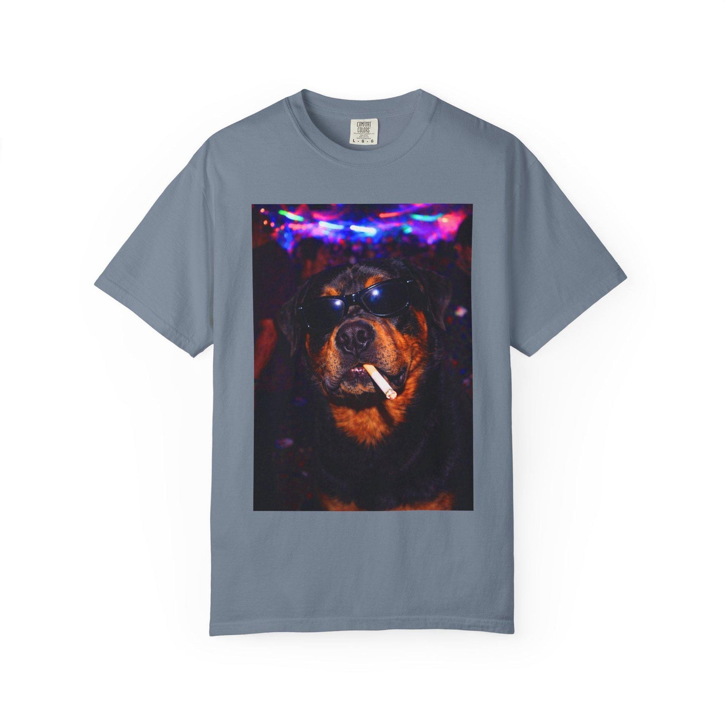 Funny Rottweiler Shirt, Hilarious Dogs Smoking Night Club T-Shirt, Party Animal Tee Gift, I Got That Dog In Me y2k Rave Tshirt