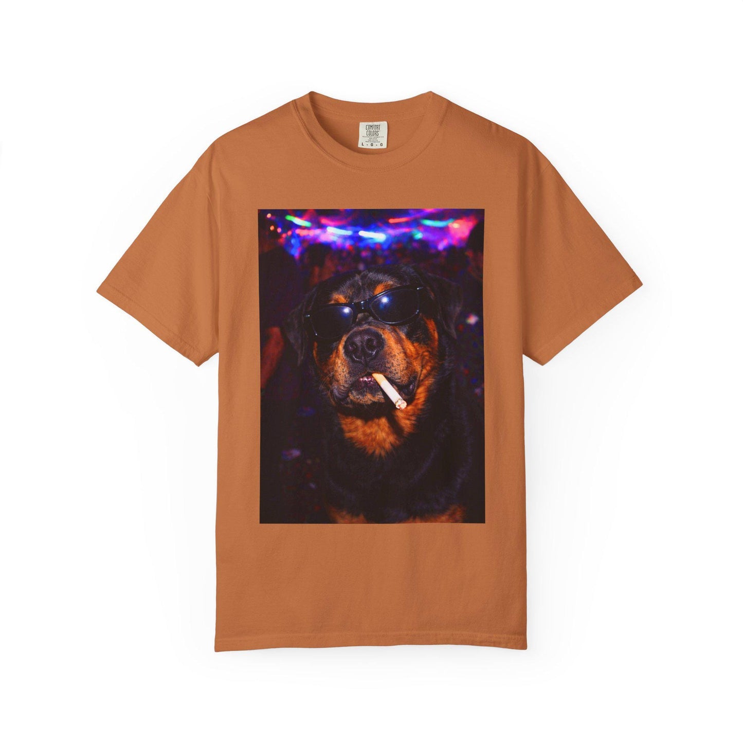 Funny Rottweiler Shirt, Hilarious Dogs Smoking Night Club T-Shirt, Party Animal Tee Gift, I Got That Dog In Me y2k Rave Tshirt