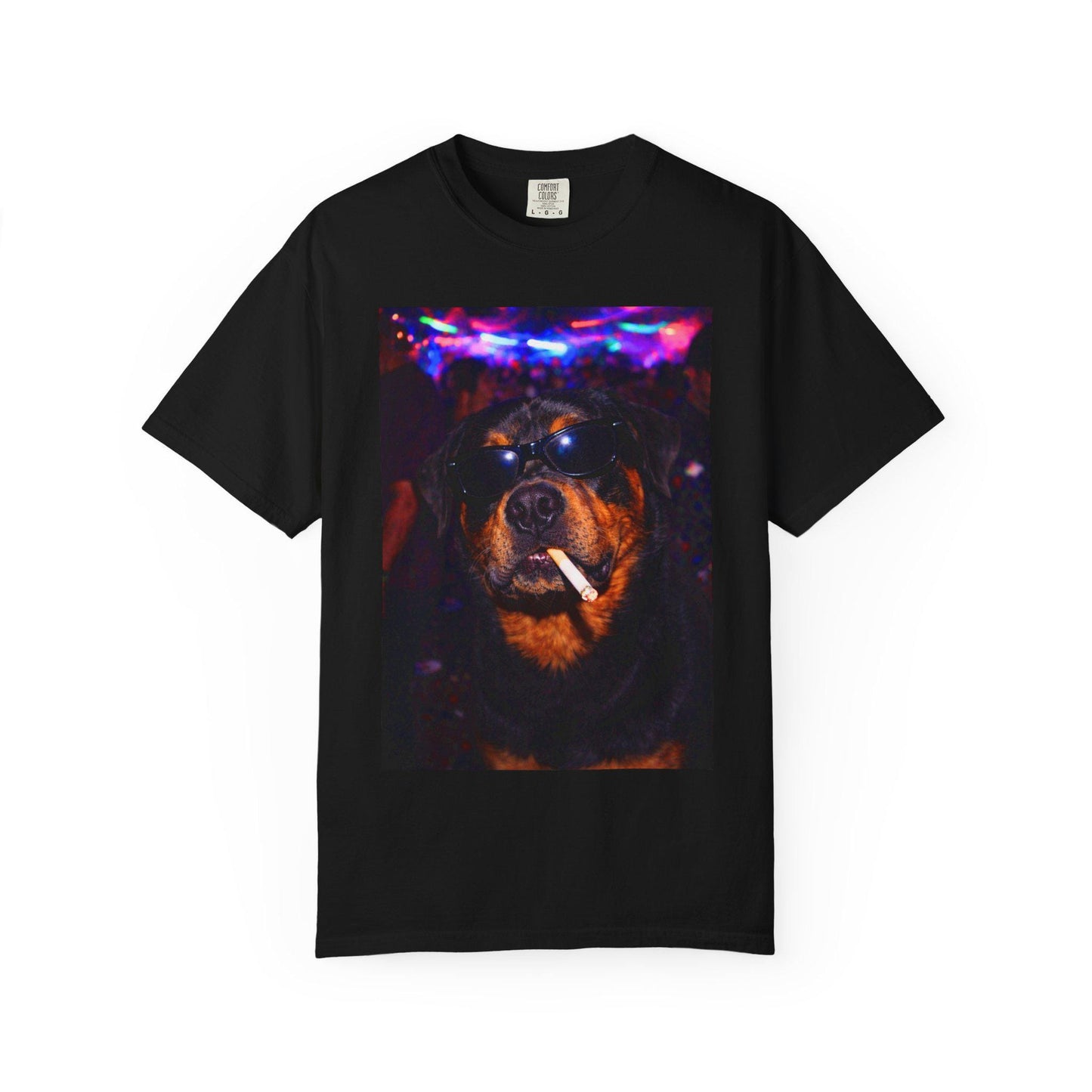 Funny Rottweiler Shirt, Hilarious Dogs Smoking Night Club T-Shirt, Party Animal Tee Gift, I Got That Dog In Me y2k Rave Tshirt
