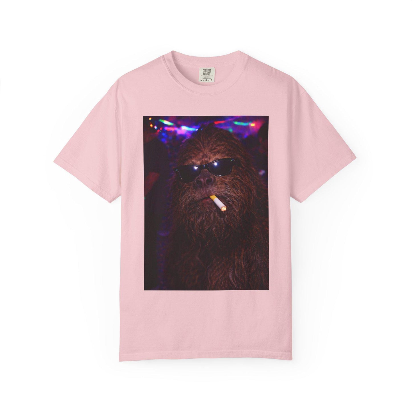 Funny Bigfoot Shirt, Hilarious Sasquatch Smoking Night Club T-Shirt, Party Animal Tee Gift, Y2k Nightlife Rave Tshirt