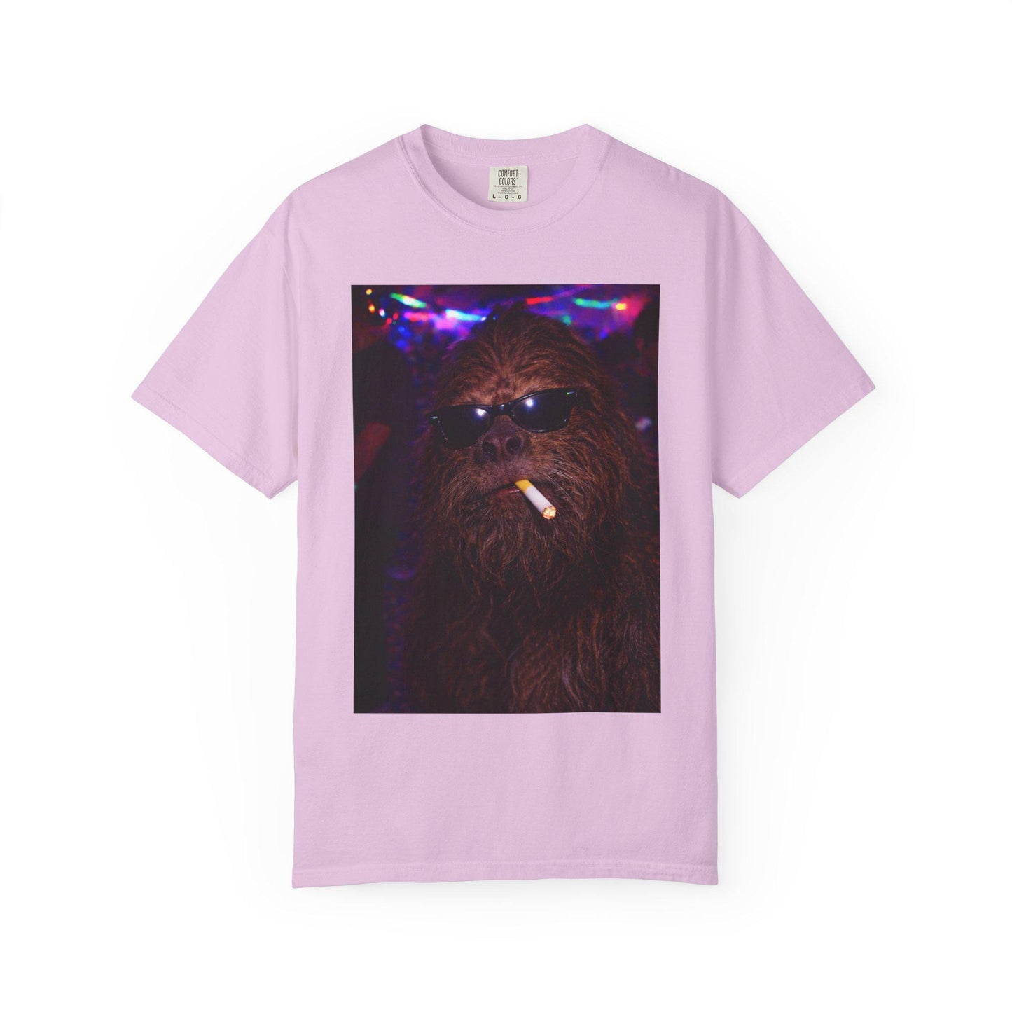 Funny Bigfoot Shirt, Hilarious Sasquatch Smoking Night Club T-Shirt, Party Animal Tee Gift, Y2k Nightlife Rave Tshirt