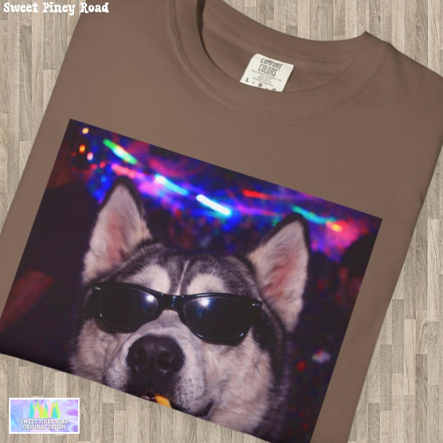 Funny Husky Shirt, Hilarious Dogs Smoking Night Club T-Shirt, Party Animal Tee Gift, I Got That Dog In Me y2k Rave Themed Tshirt