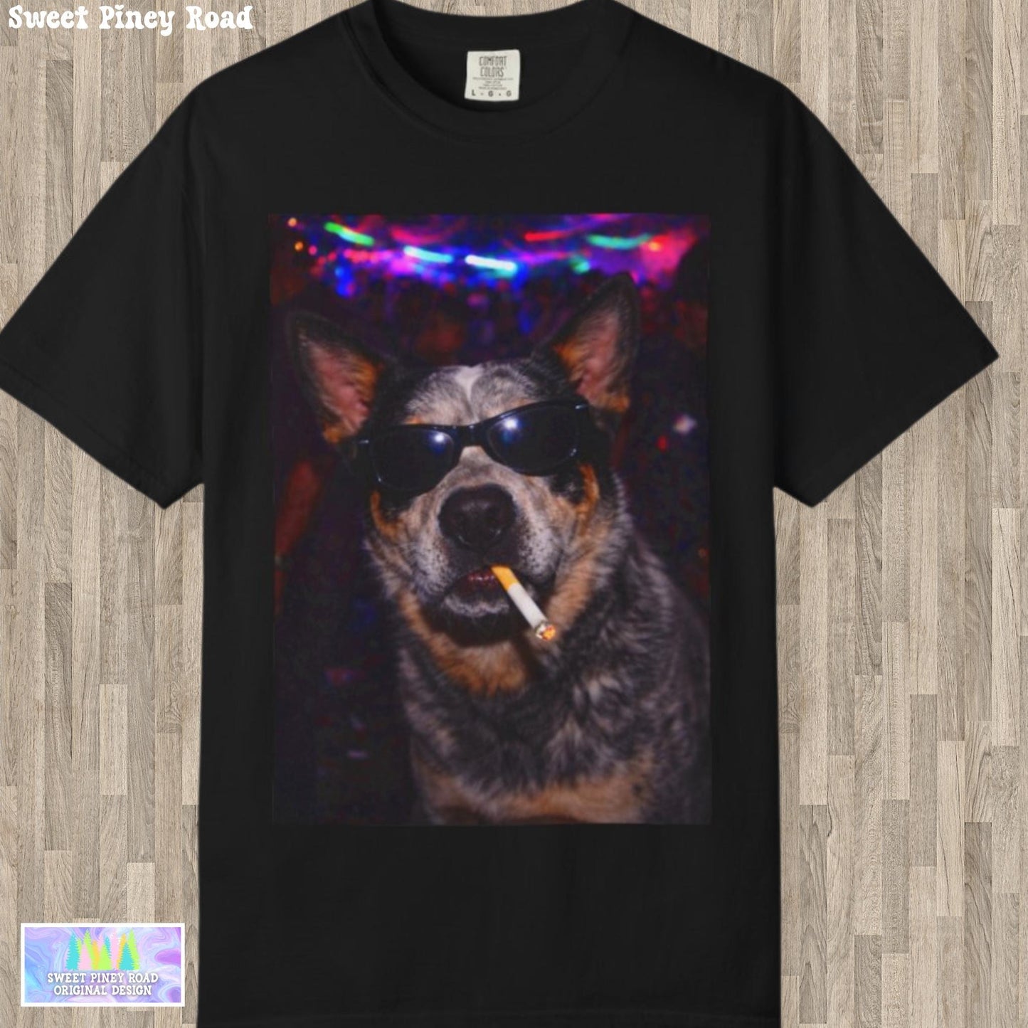 Funny Australian Cattle Dog Shirt, Blue Heeler Dogs Smoking Night Club T-Shirt, Party Animal Tee Gift, I Got That Dog In Me y2k Rave Tshirt
