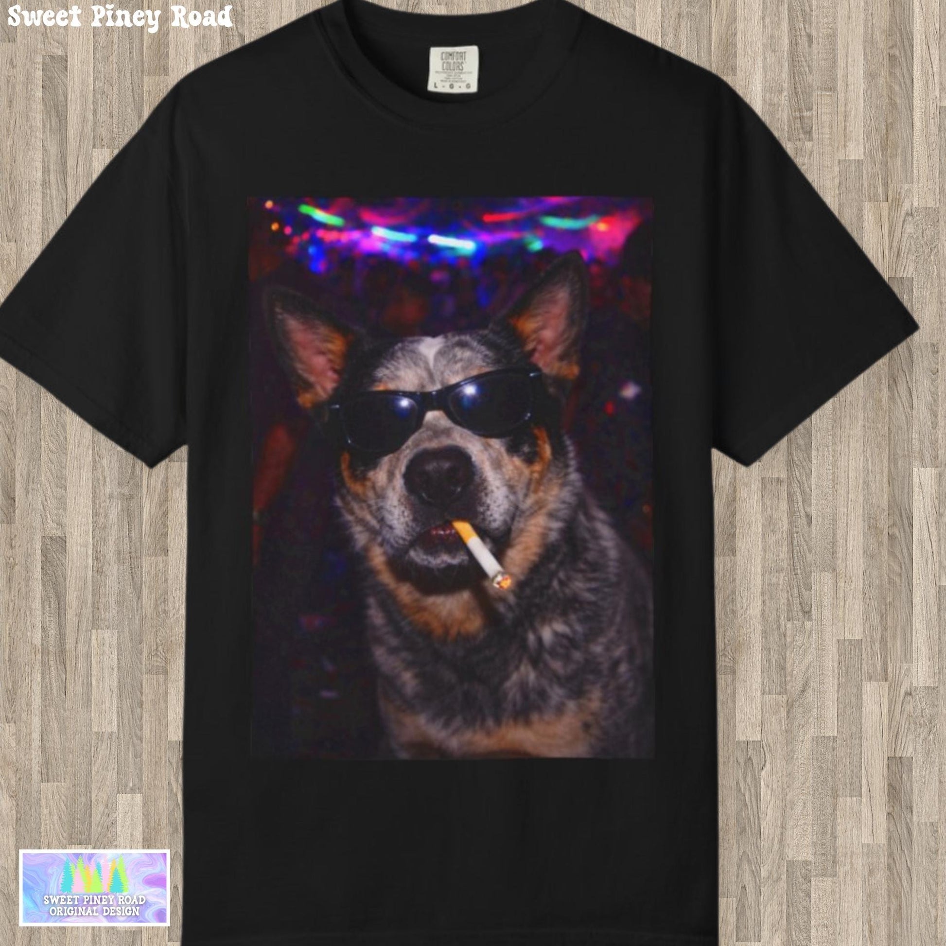 Funny Australian Cattle Dog Shirt, Blue Heeler Dogs Smoking Night Club T-Shirt, Party Animal Tee Gift, I Got That Dog In Me y2k Rave Tshirt