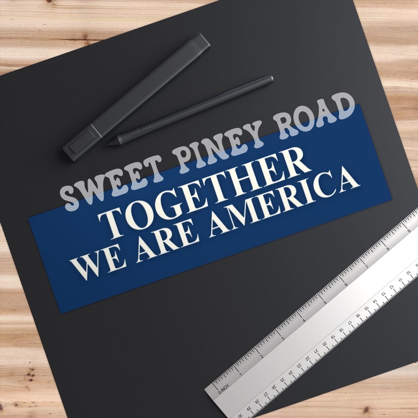 Together We Are America Car Magnet, FDT Bumper Sticker, Anti Trump MAGA Rainbow Decal, F*ck ICE, Latin Pride, Protest Rally Against Racism