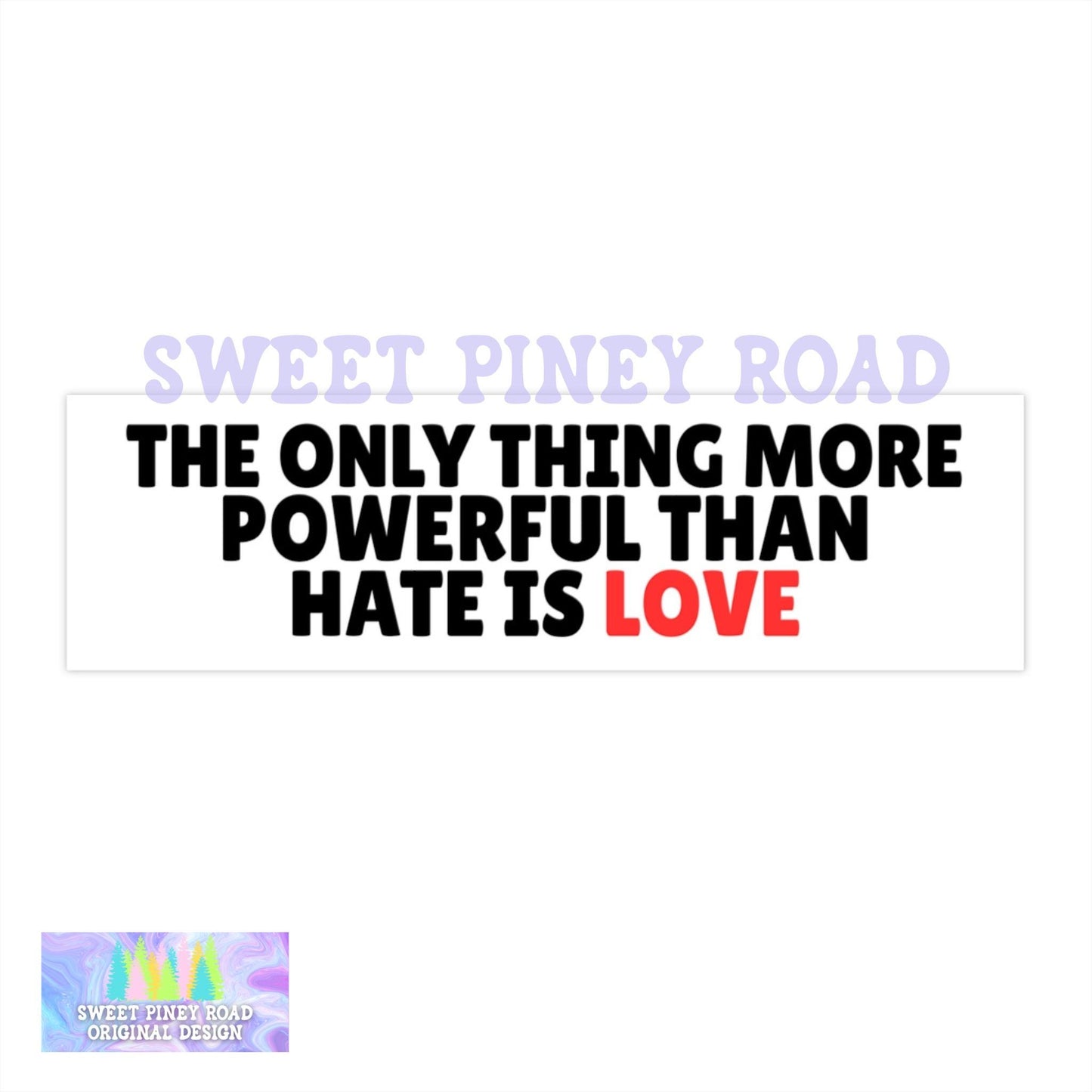 The Only Thing More Powerful Than Hate Is Love Car Magnet, F*ck ICE Bumper Sticker, Anti Trump MAGA Latin Pride, Fight Racism FDT