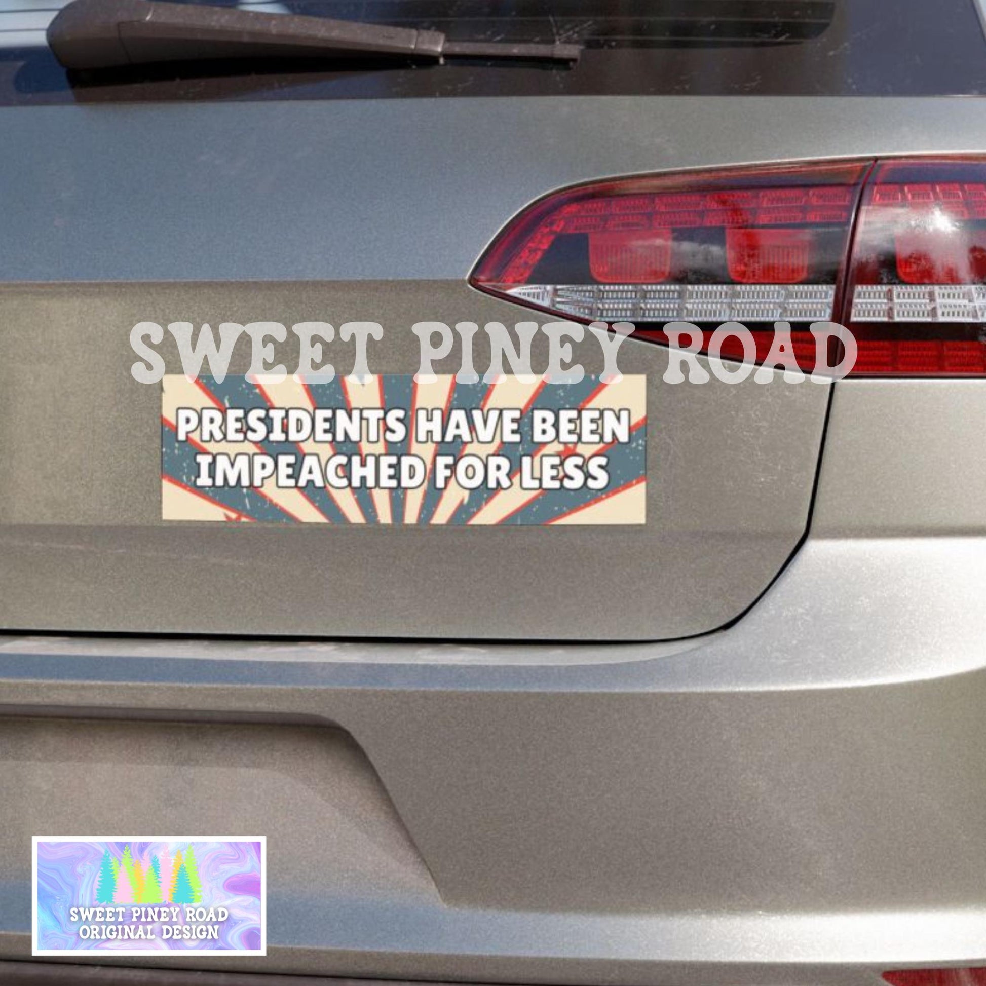 Presidents Have Been Impeached For Less Car Magnet, FDT Bumper Sticker, Subtle Anti-MAGA Anti Trump Vehicle Decal