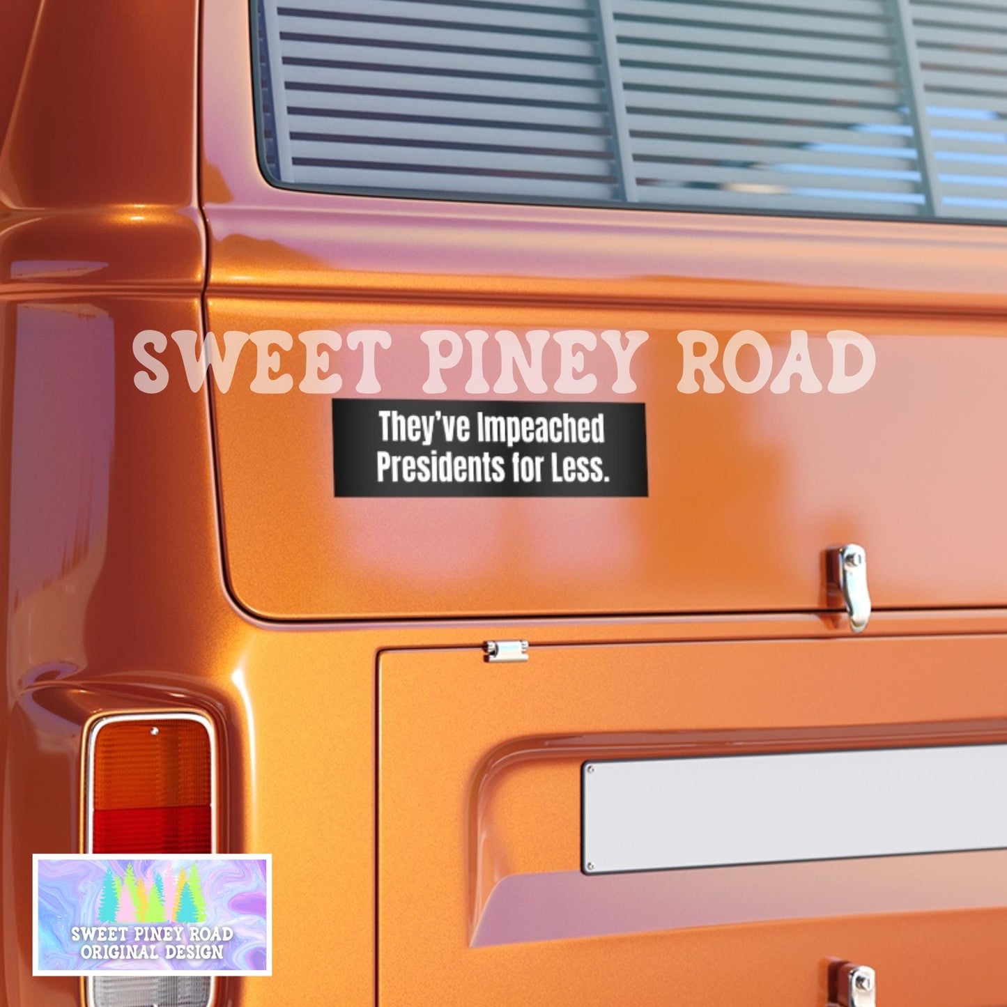 Impeach Trump Car Magnet, FDT Bumper Sticker, Anti-MAGA Vehicle Decal, Gift for Democrat, Protest Rally Merch