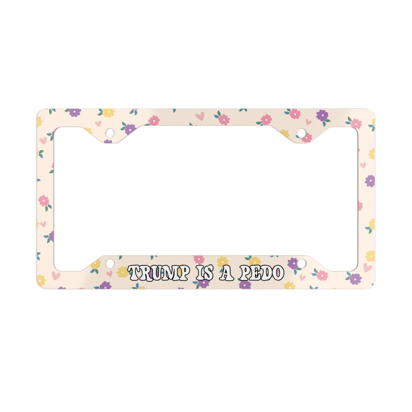FDT License Plate Frame, Trump Is A Pedo Car Accessory, Anti-MAGA Liberal Vehicle Accessories, Protest Fascism, Release The Files